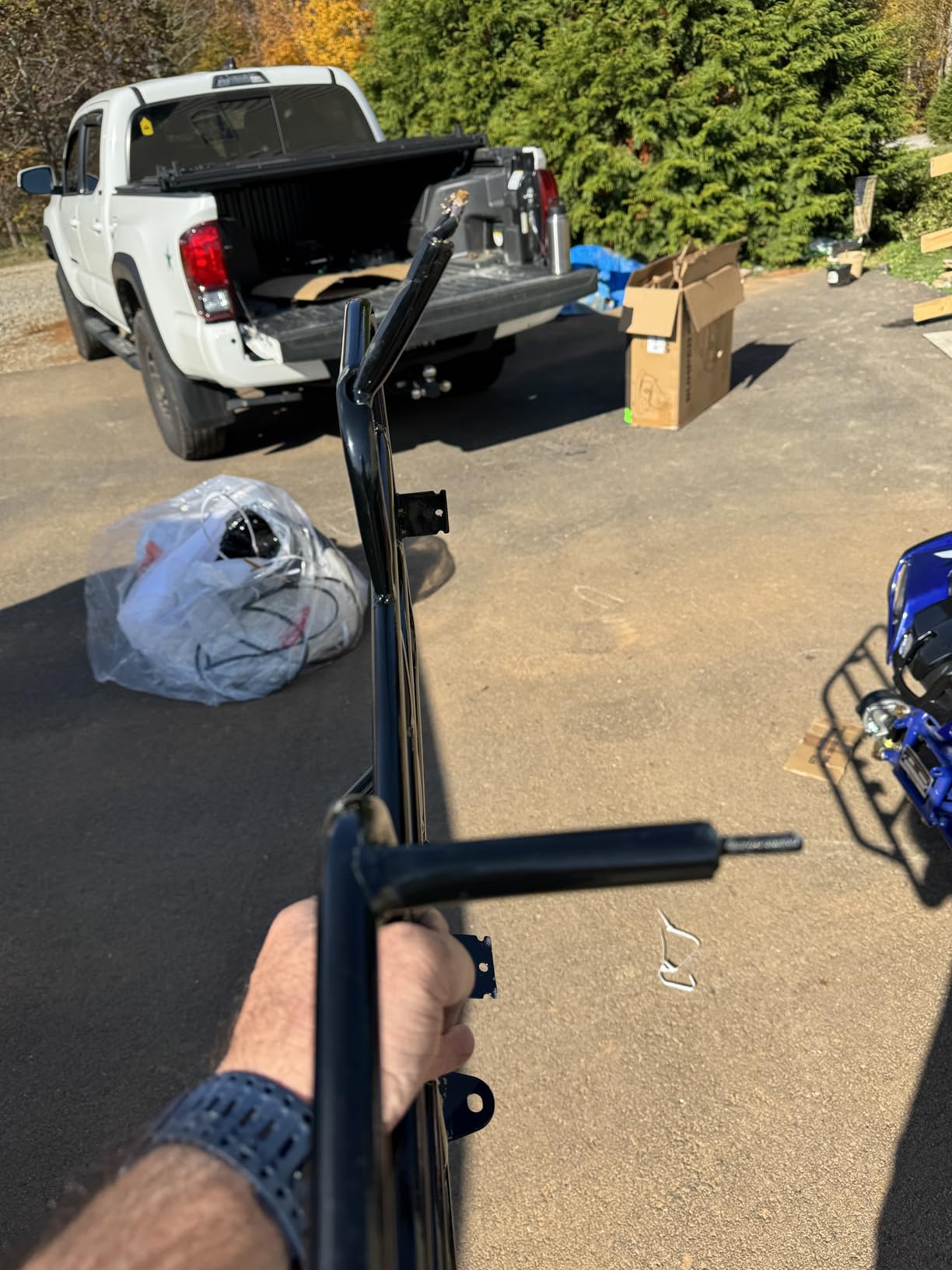 HHH 125cc ATV Quad Upgraded 125cc ATV with Reverse, Led Lights, Big Wide Tires with Matching Rims Gas 4 Wheeler for Youth and Children (Blue) customer photo 1
