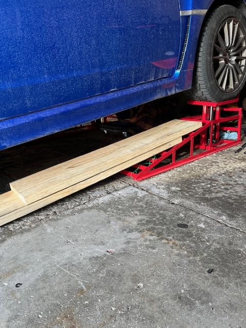2PCS 5T 11060lbs Hydraulic Car Ramps, Heavy Duty Hydraulic Vehicle Ramps Lift Ramp, Portable Car Ramps for Oil Changes, Car Lifts for Home Garage, Vehicle Auto Garage Repair customer photo 1