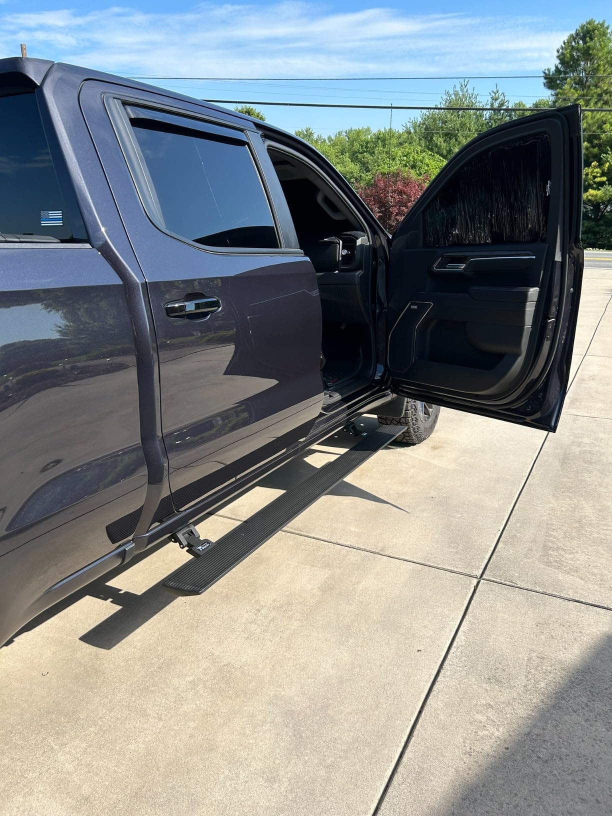 Rough Country Power Running Boards for Chevy Silverado & GMC Sierra 1500/2500HD/3500HD (2019-2026) Crew Cab - Dual-Motor Electric Retractable Side Steps with LED Truck Step Lights customer photo 2