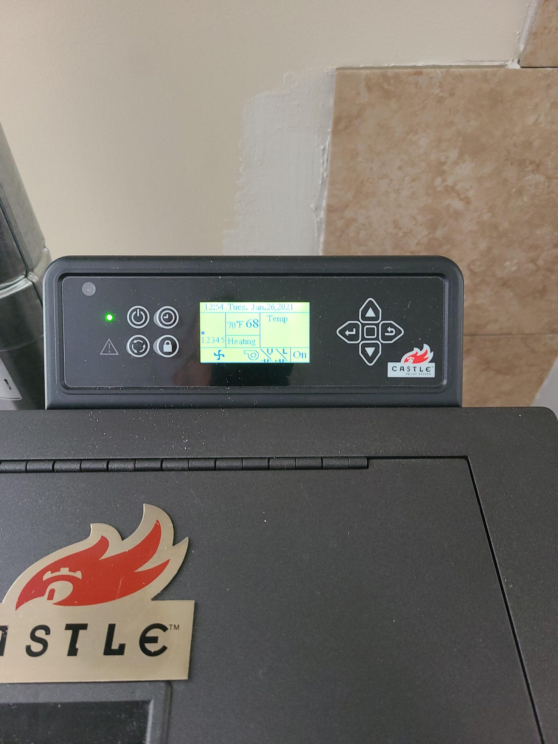 Castle 41278 Serenity Pellet Stove, 1,500 sq ft Heating Capability, Smart Controller, 40lb Hopper Capacity, Easy Clean Design customer photo 2