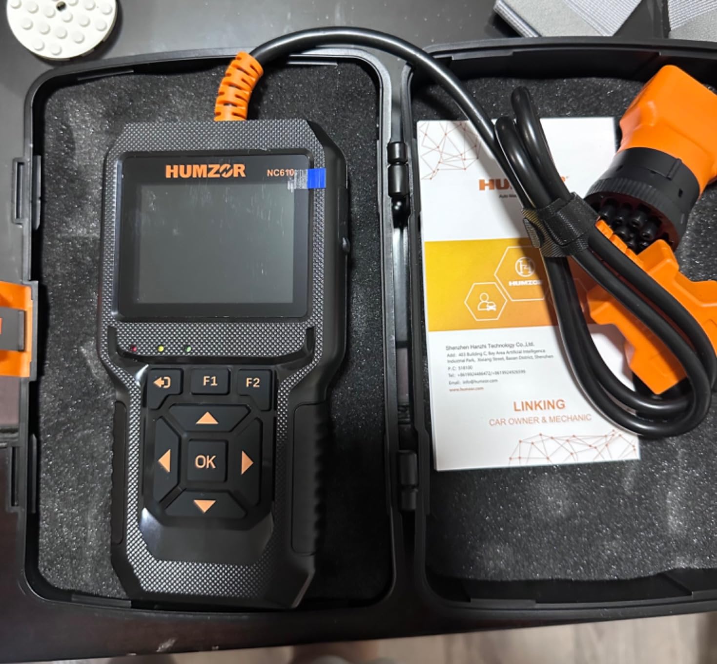 Heavy Duty Truck Scanner, NC610 Diesel Diagnostic Scan Tool for Cummins, Detroit, Freightliner, International, Paccar, 2 in 1 Truck & Car Engine Code Reader/OBD2 Scanner (NC610) customer photo 1