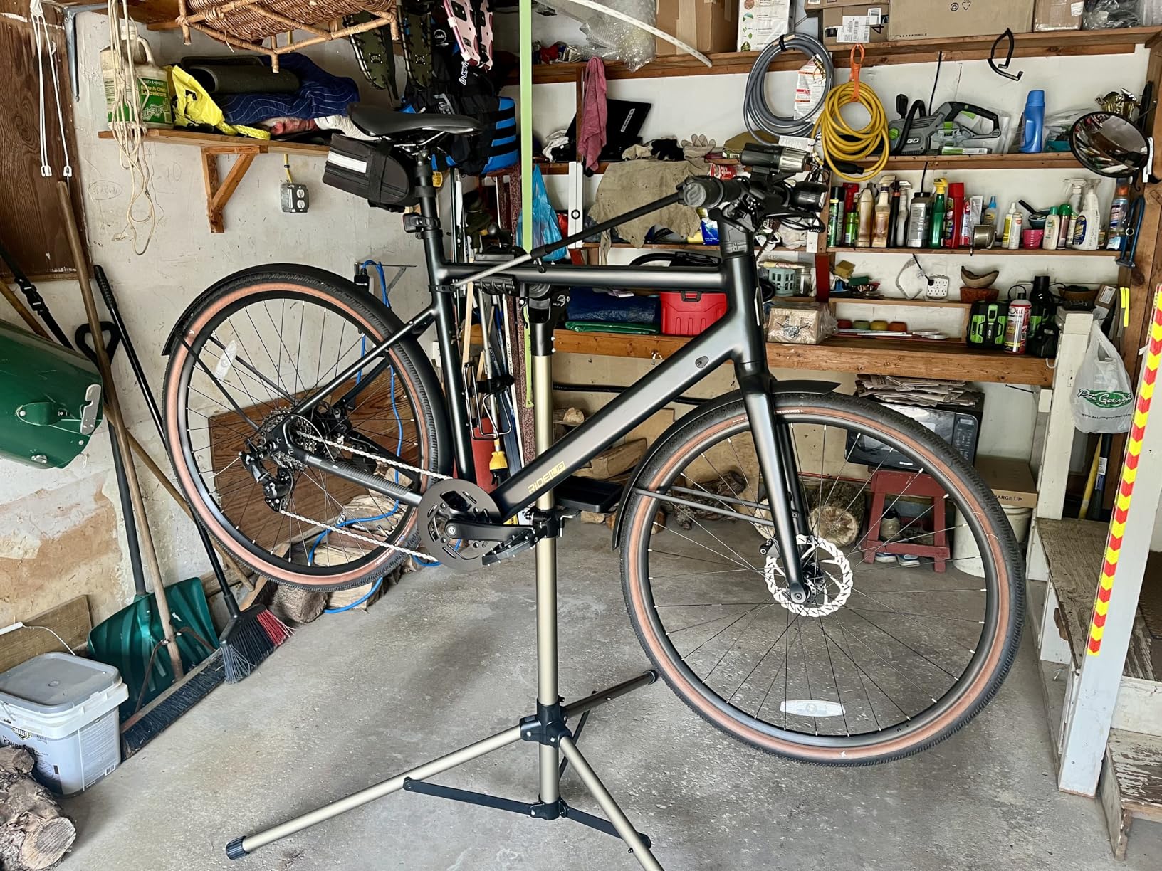 CXWXC Bike Repair Stand 88lbs- E Bike Stand for Maintenance Workstand - Ebike Repair Stand Shop Home Mechanics for Mountain Bike and Road Bike (Max. 88lbs) customer photo 2
