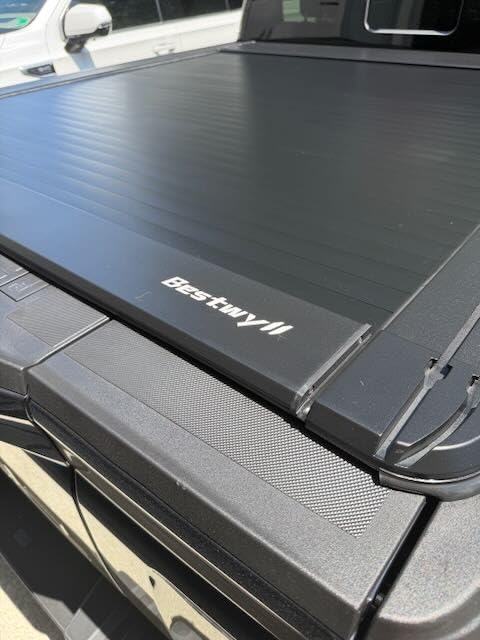 Bestwyll Retractable Hard Tonneau Cover Fits Ford F-150 2015-2026 5.5 Ft Short Bed, BoxLink Compatible, Original Hole Installation, Smooth Spring-Loaded Operation (incl. Raptor/Lightning) | B22c customer photo 2
