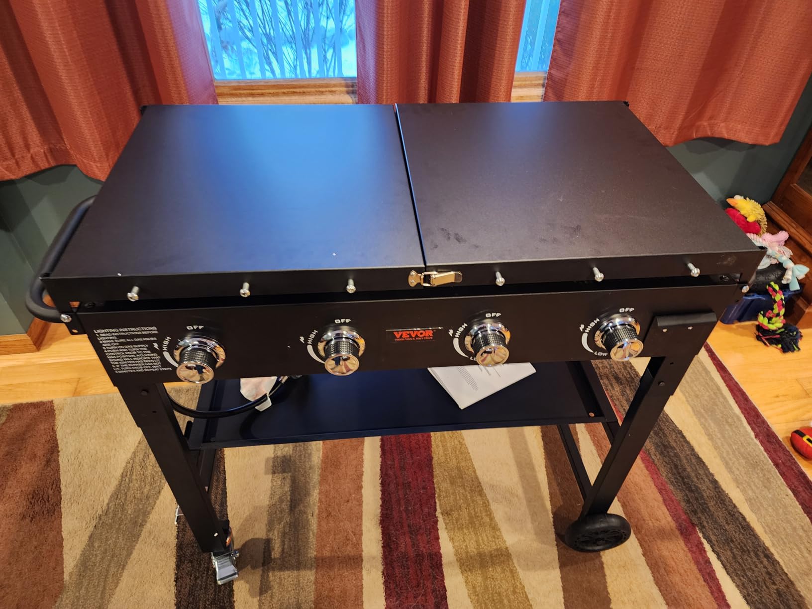 Propane Griddle on Cart, 36