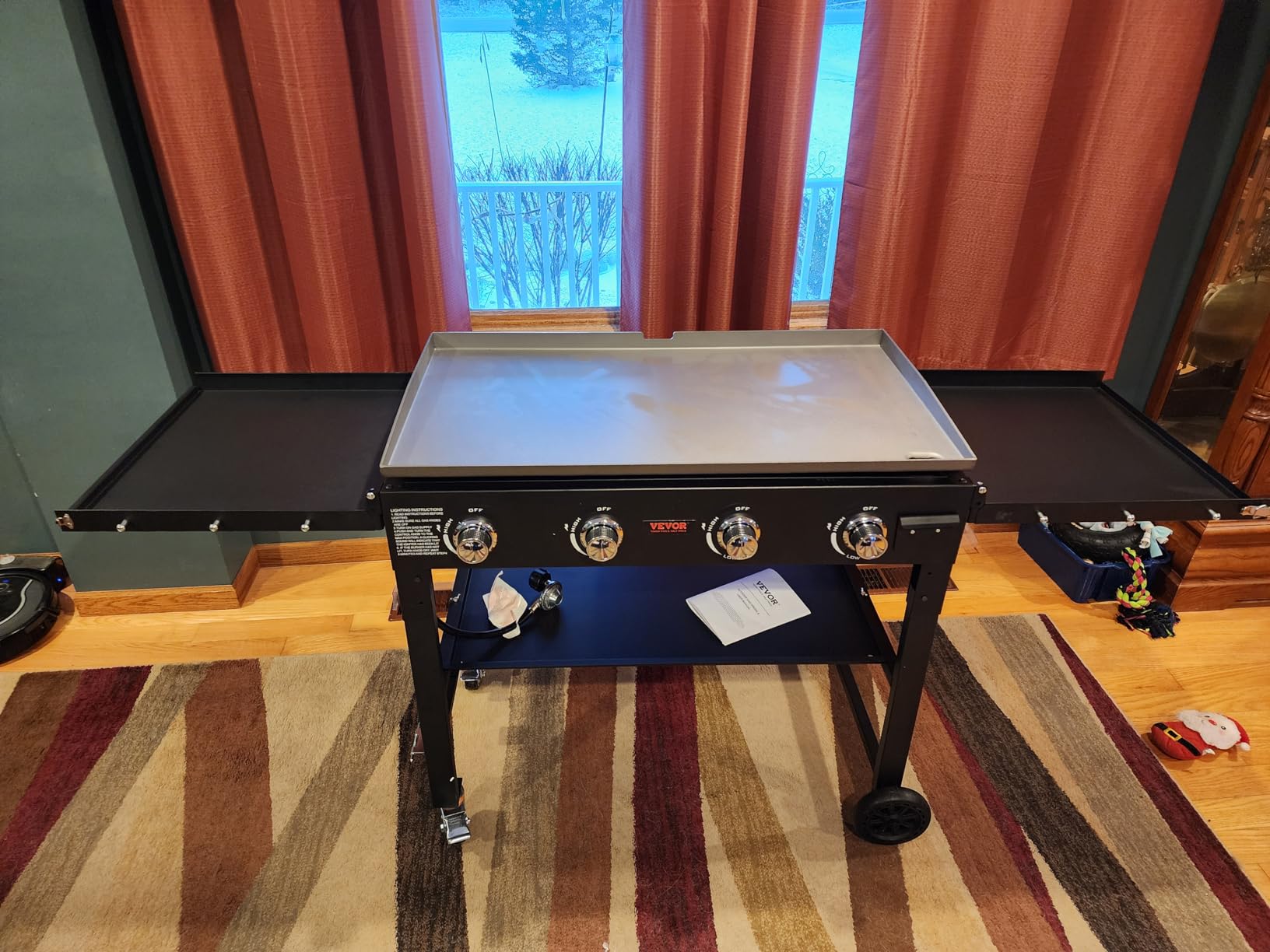 Propane Griddle on Cart, 36