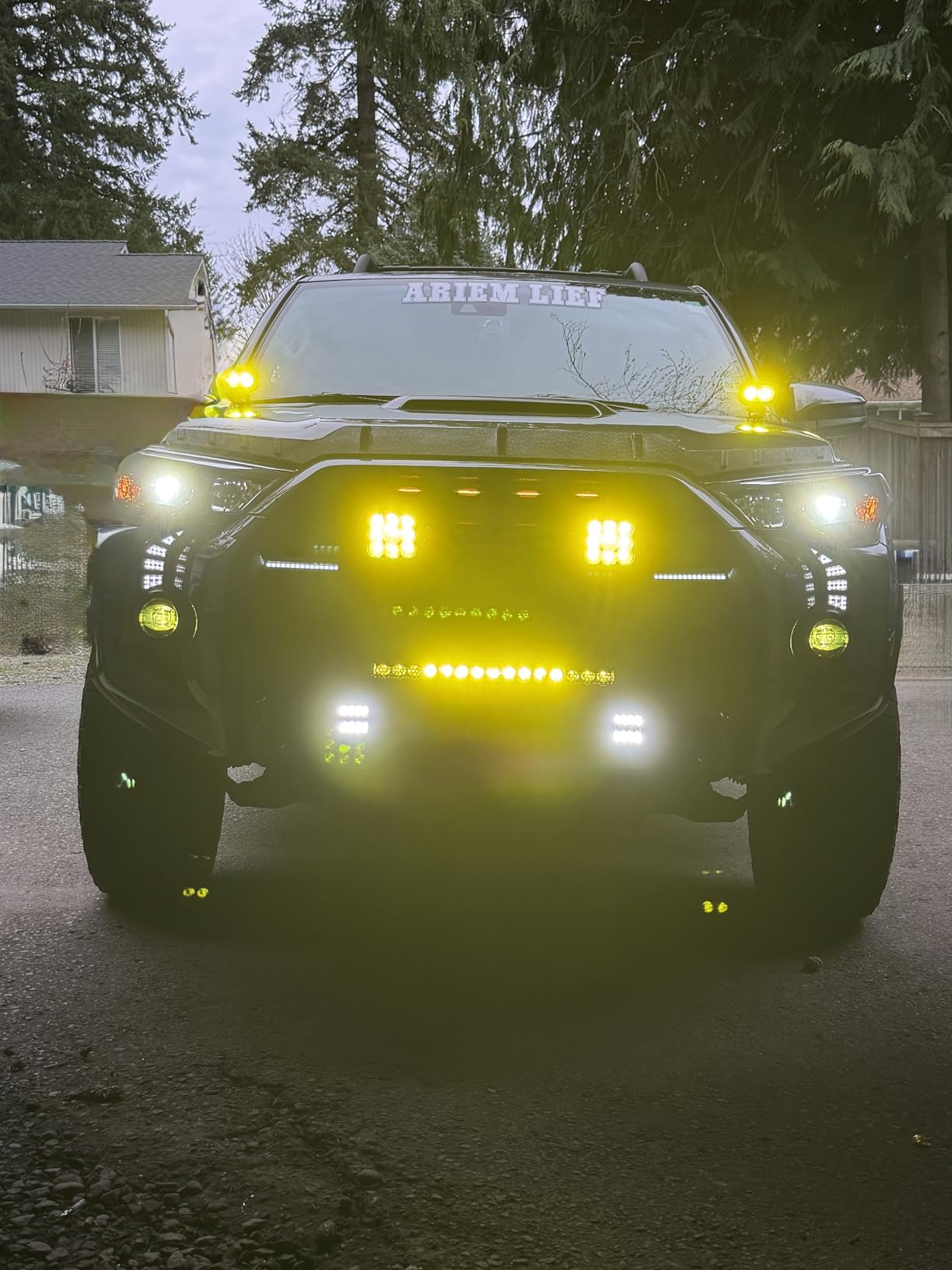 40 Inch Curved Light Bar Kit, AKD Part 210W OSRAM LED Black Series Single Row Light Bar w/Wiring Harness Spot Flood Combo Offroad Driving Slim Curve LED Lights for Trucks SUV UTV Can-am Bronco customer photo 1