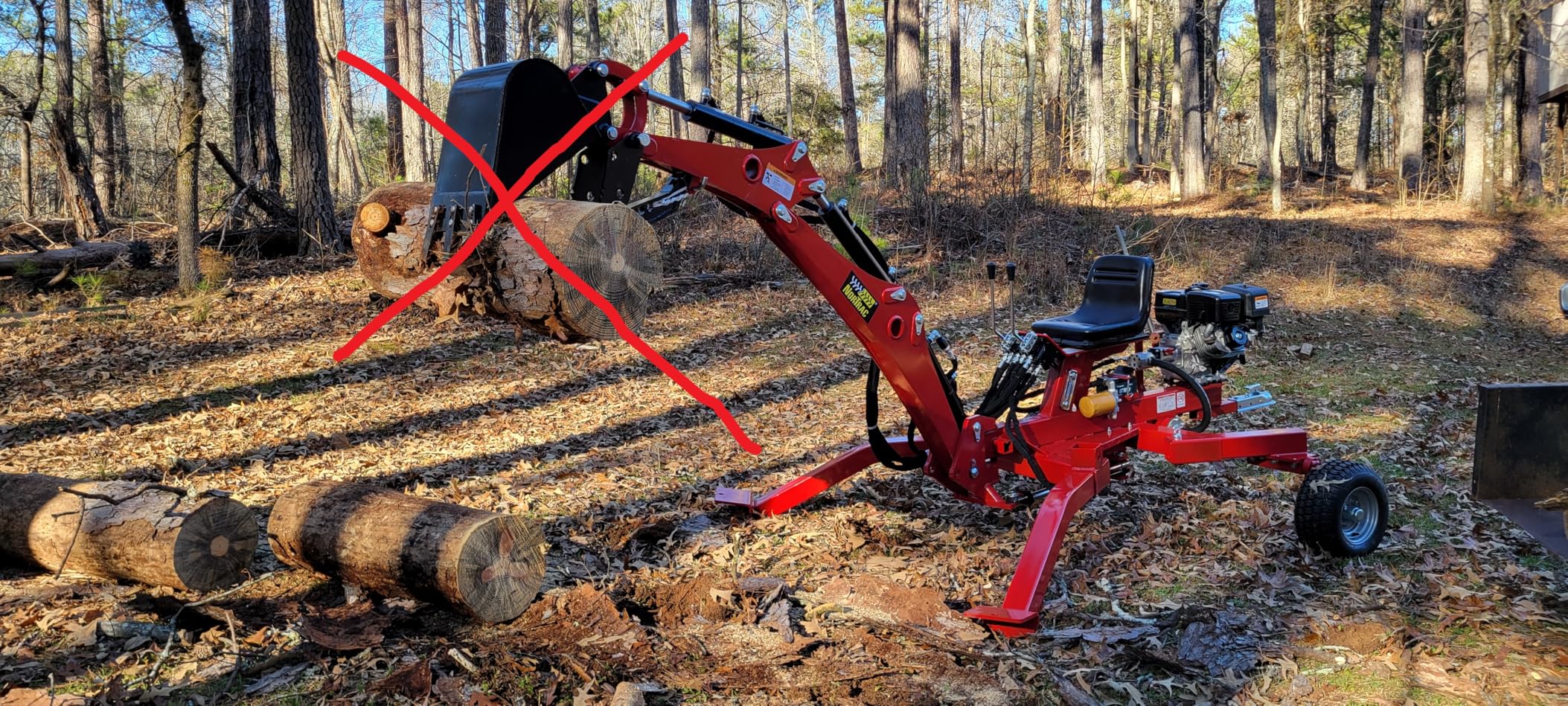 NorTrac Towable Backhoe Trencher - 15 HP customer photo 2
