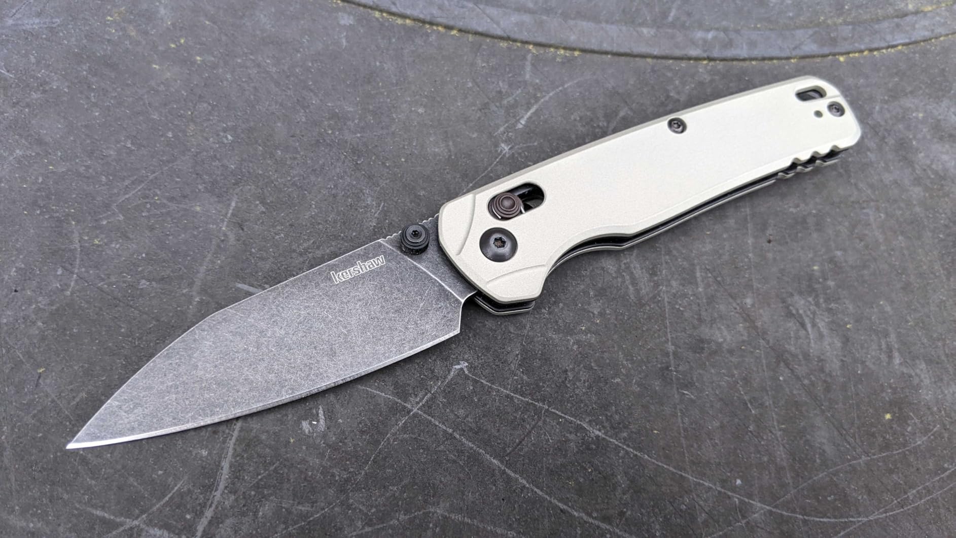 Kershaw Bel Air Pocket Knife, Made in the USA, 3.4 inch CPM MagnaCut Steel Blade, EDC Design, Duralock Locking Mechanism, Manual Folder, Pocketclip customer photo 1
