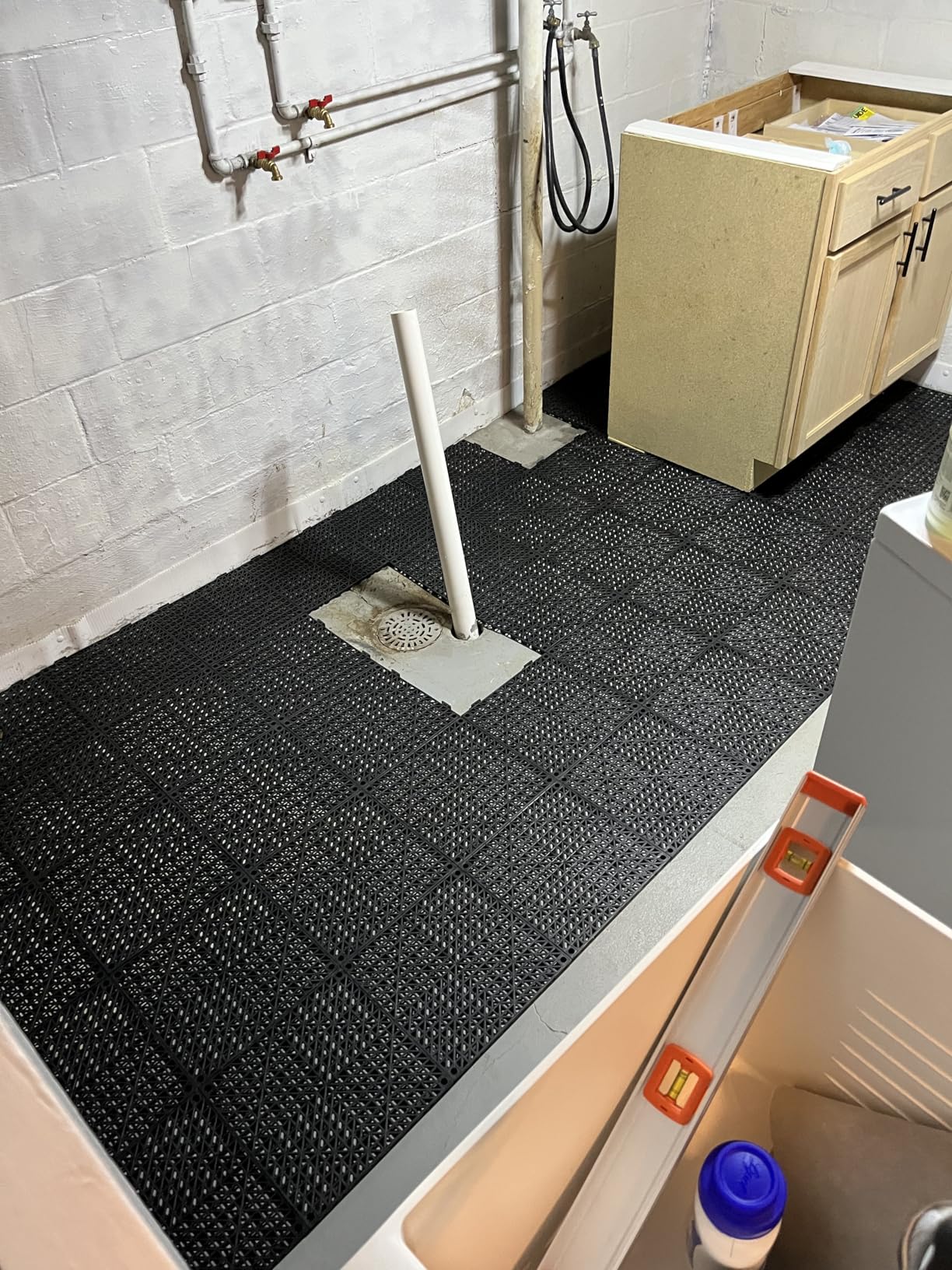 VEVOR Interlocking Tile 50PCS Black, Drainage Tiles 12