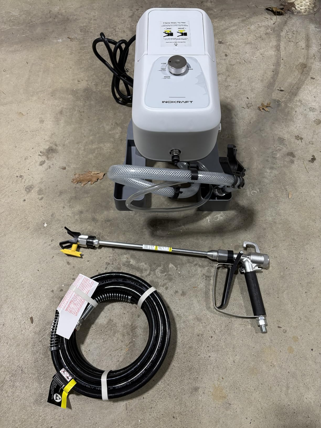 InoKraft ONE Airless Paint Sprayer, One-Button Easy Control, Pro Finish with Minimal Overspray, Thinning-Free & High Efficiency for DIY Home Interior, Exterior, Fences & Decks, All in One Kit customer photo 1
