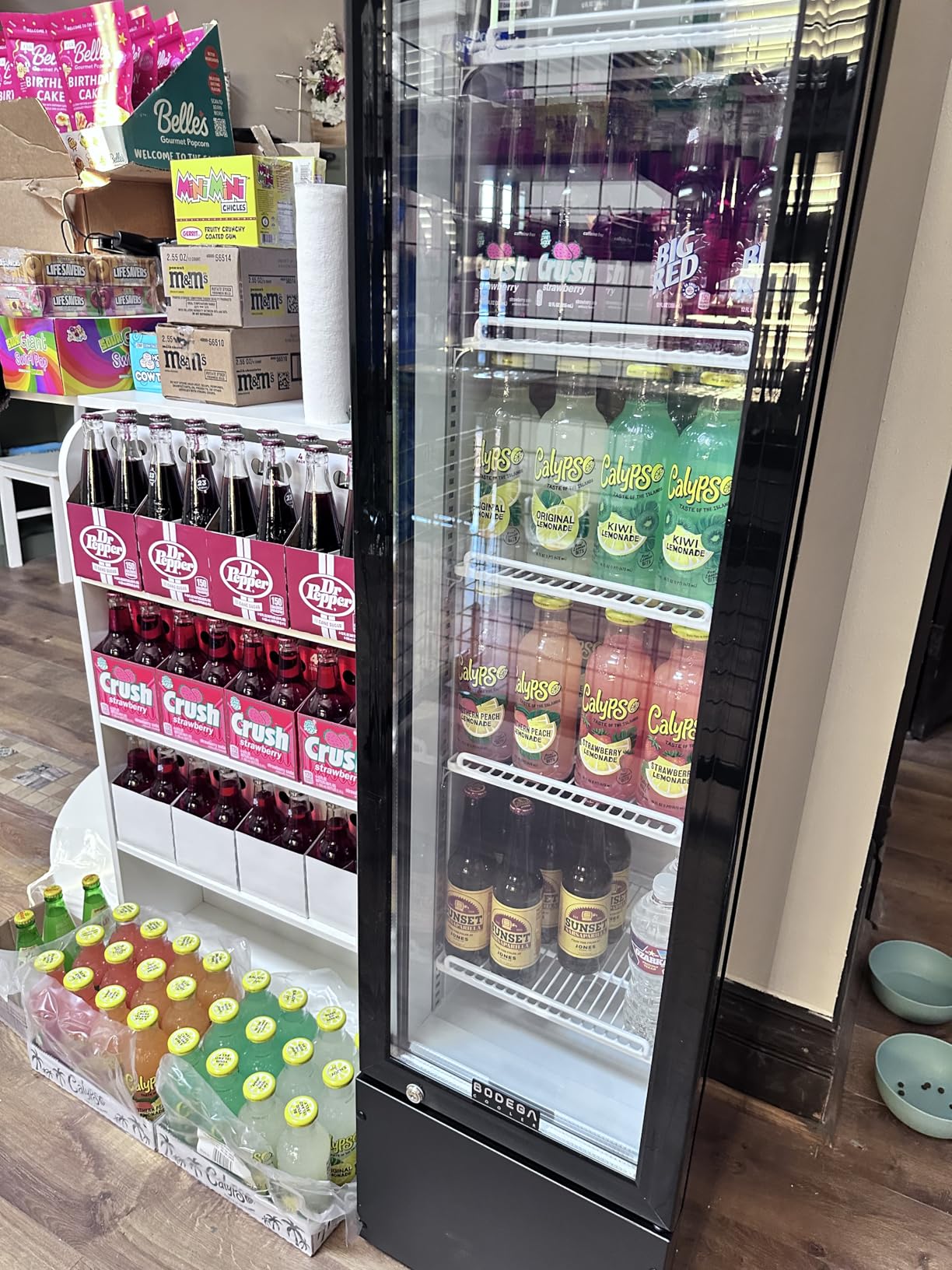 BODEGACOOLER Commercial Merchandiser Refrigerator, 40 Cu.Ft Double Glass Door Beverage Cooler, Upright Display Refrigerator with Soft LED Light, Adjustable Shelves, 4 Heavy-Duty Casters, Black customer photo 2