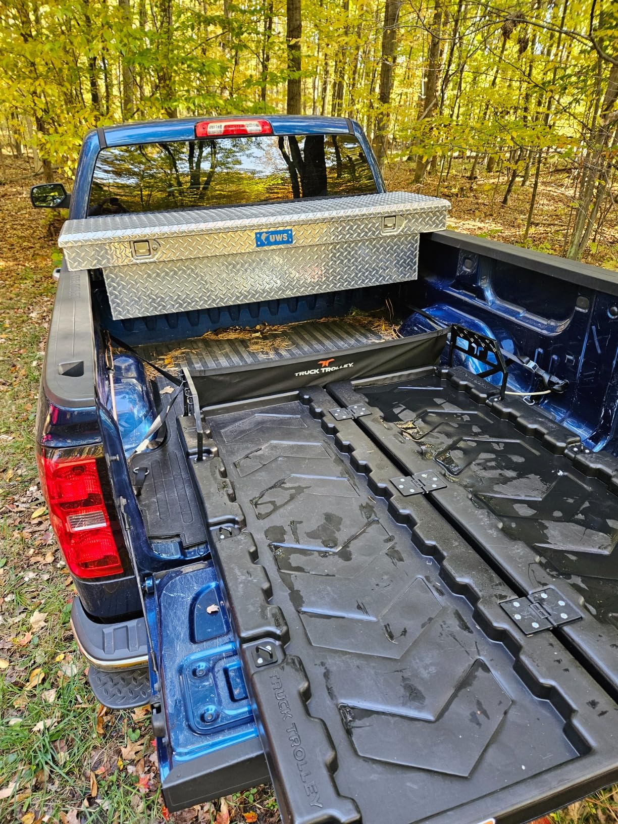 Truck Trolley Lightweight Truckbed Trolley System fits Any Full Size Pickup with D-Loops | 300 lbs Weight Rating | Easy Installation | Collapsible | L 62.5 x W 47.75 x H 10.5 inches | TT2201 customer photo 1