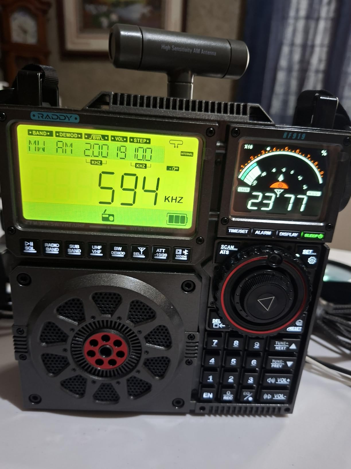 Raddy RF919 SSB Shortwave Radio with NOAA Weather Band, Full Band FM AM SW VHF UHF AIR CB WB and SSB Receiver, with Antenna Tuner, 3 External Antenna Ports, 5000mAh Rechargeable Battery (Army Green) customer photo 2