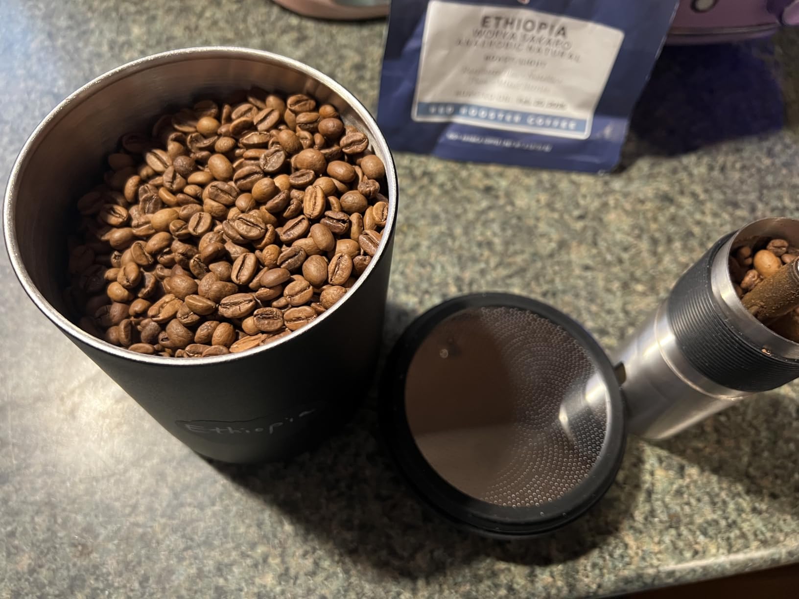 Fellow Atmos Electric Vacuum Canister & Storage Container - Airtight Coffee & Food Storage Containers (Matte Black, 1.2 Liter) customer photo 1