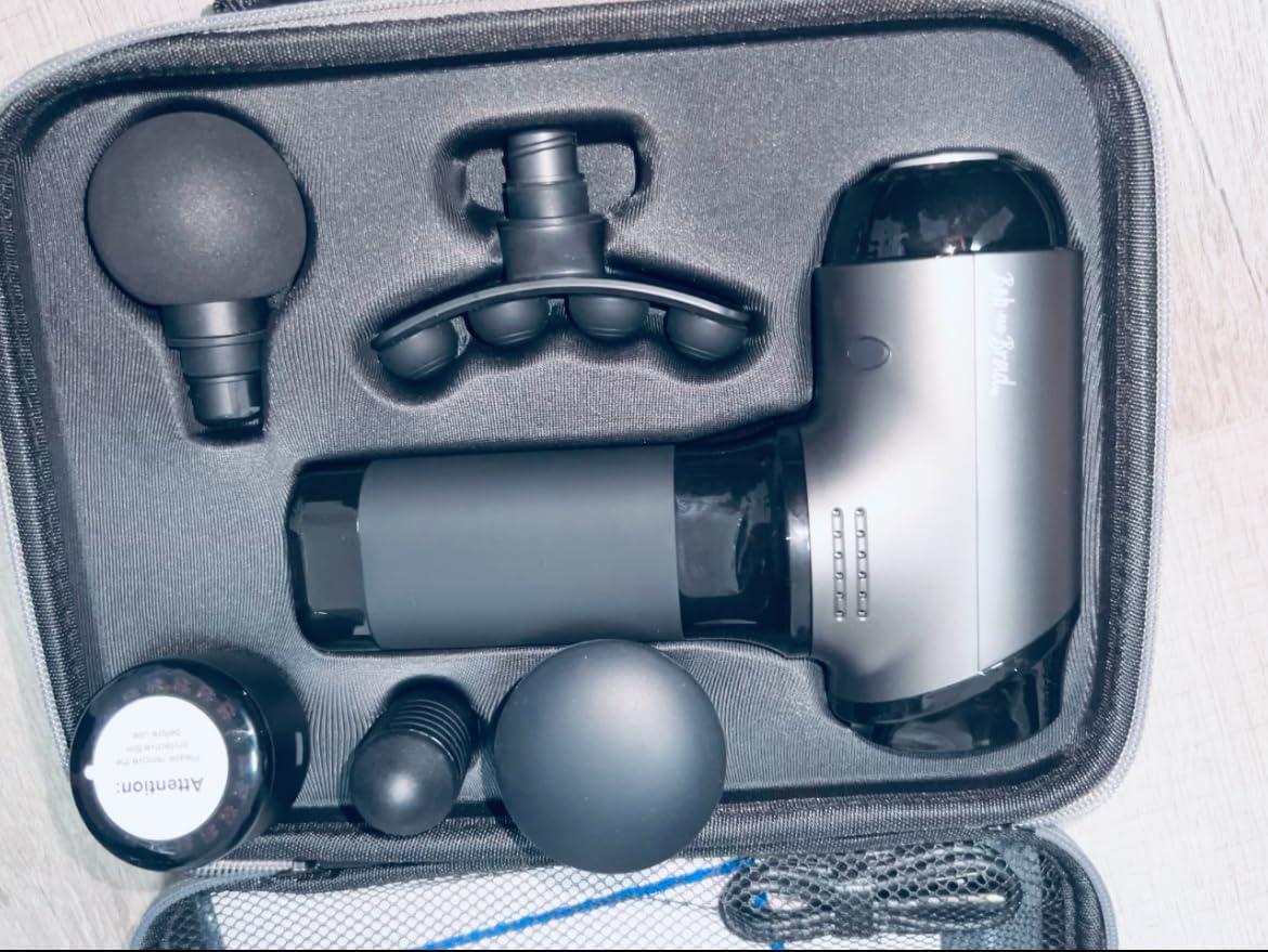 BOB AND BRAD T2 Pro Massage Gun with Heat and Cold, Deep Tissue Percussion Massager Gun for Pain Relief, Muscle Massager, Electric Back Massagers for Professional Athletes Runner customer photo 2