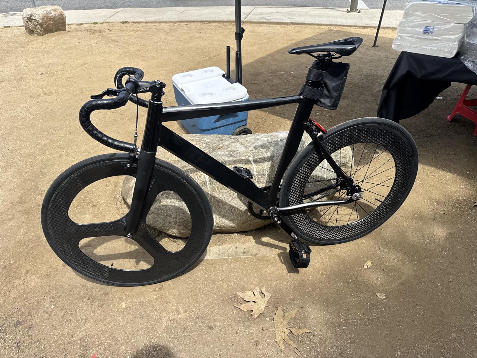 Throne Cycles TRKLRD Complete Alloy 6061 Frame with Carbon Alloy Fork Single Speed Bike, Track Lord Fixie Series Comes with Tapered Headset customer photo 1