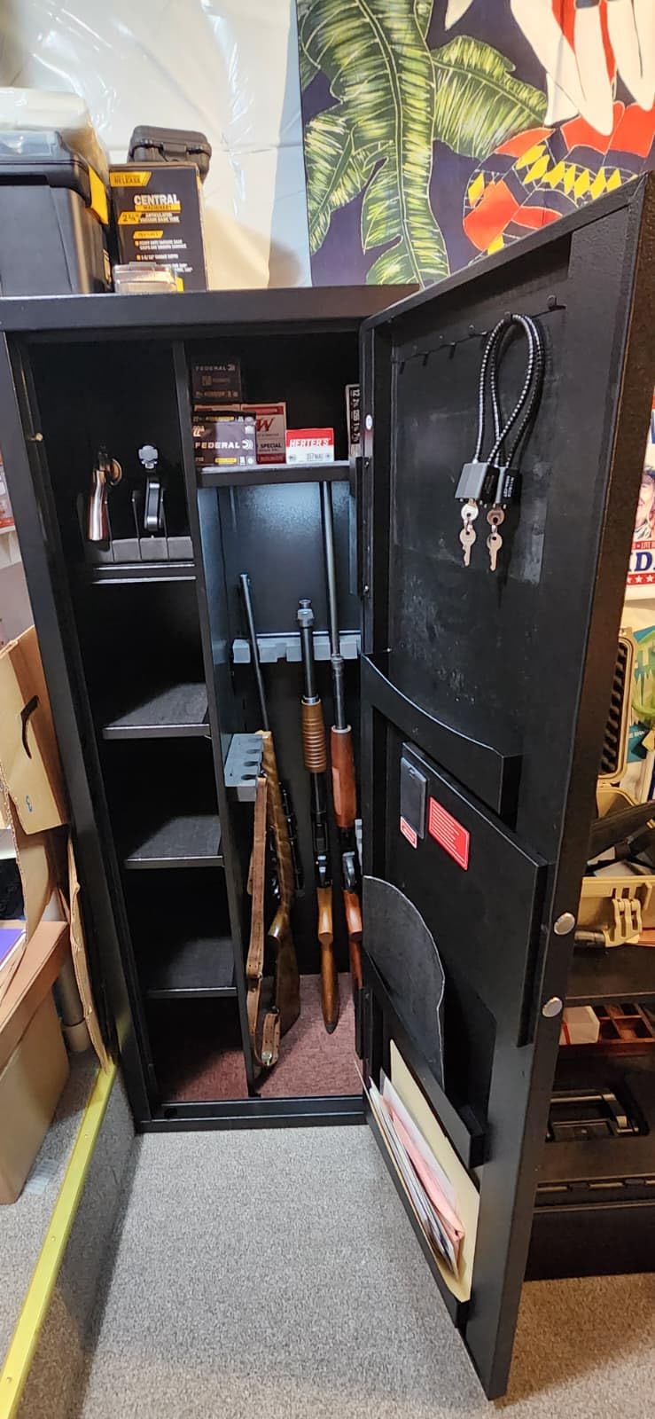 KAER 8-12 Gun Safe Multi-function Gun Safe for Rifles and Pistols Gun Cabinet Large Gun Safes for Home Rifles and Shotguns Electronic Gun Cabinet with Removable Shelf and Rifle Rack customer photo 1