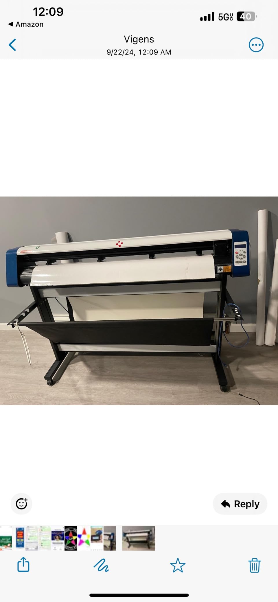 VEVOR Vinyl Cutter Machine, 34 in / 870 mm Max Paper Feed Cutting Plotter, Automatic Camera Contour Cutting LCD Screen Printer with Stand Adjustable Force and Speed for Sign Making Plotter Cutter customer photo 1