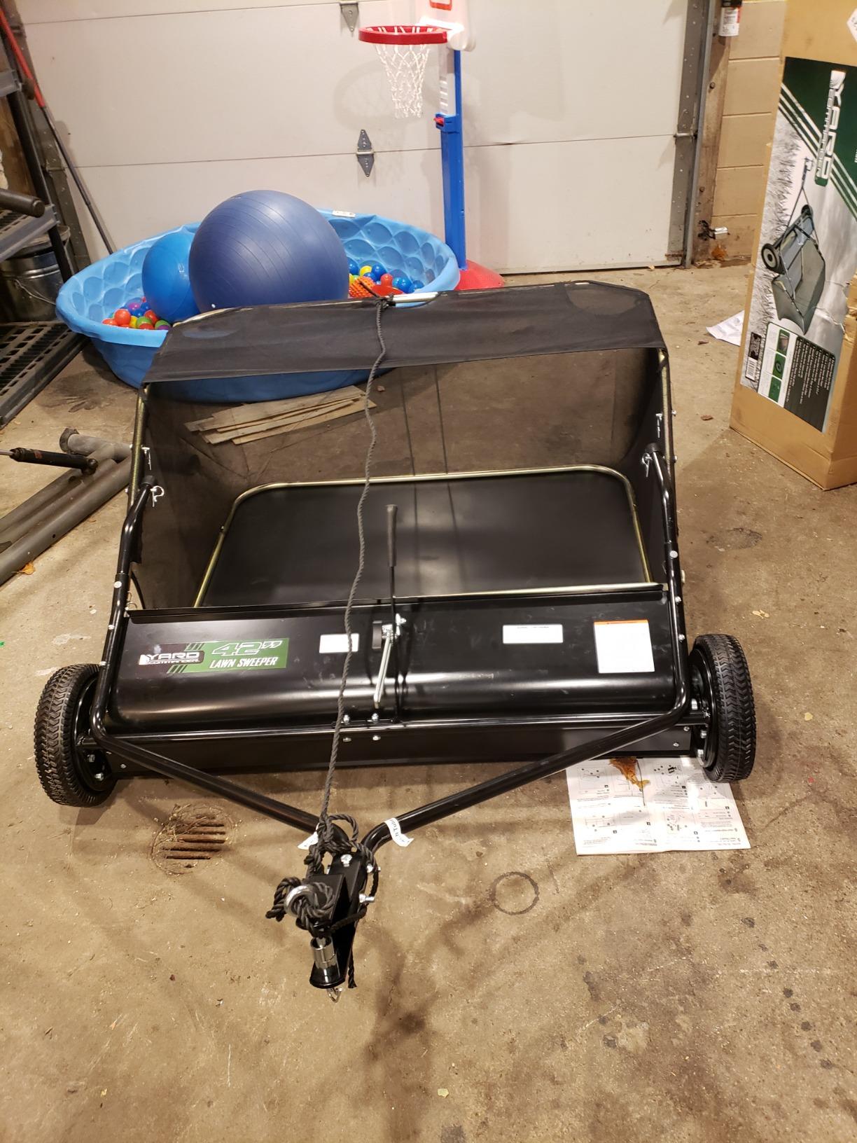 Yard Commander 42-Inch Tow-Behind Lawn Sweeper, 10
