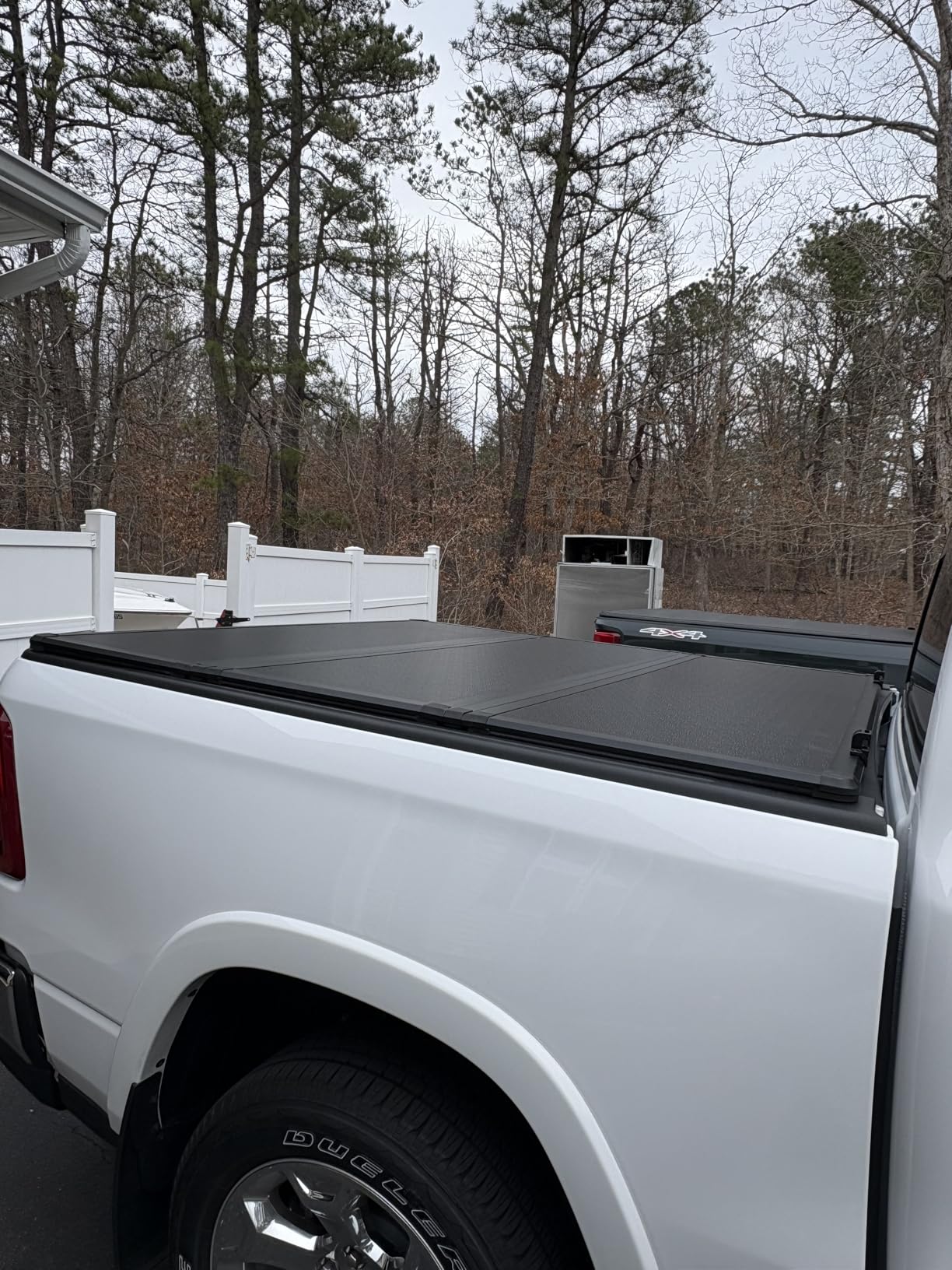 AUTOSAVER88 FRP Hard Tri-fold Truck Bed Tonneau Cover Fits for Dodge Ram 1500 2002-2026 (Classic & New), Fits for Dodge Ram 2500 3500 2003-2026 6.4ft Bed Without Rambox customer photo 2