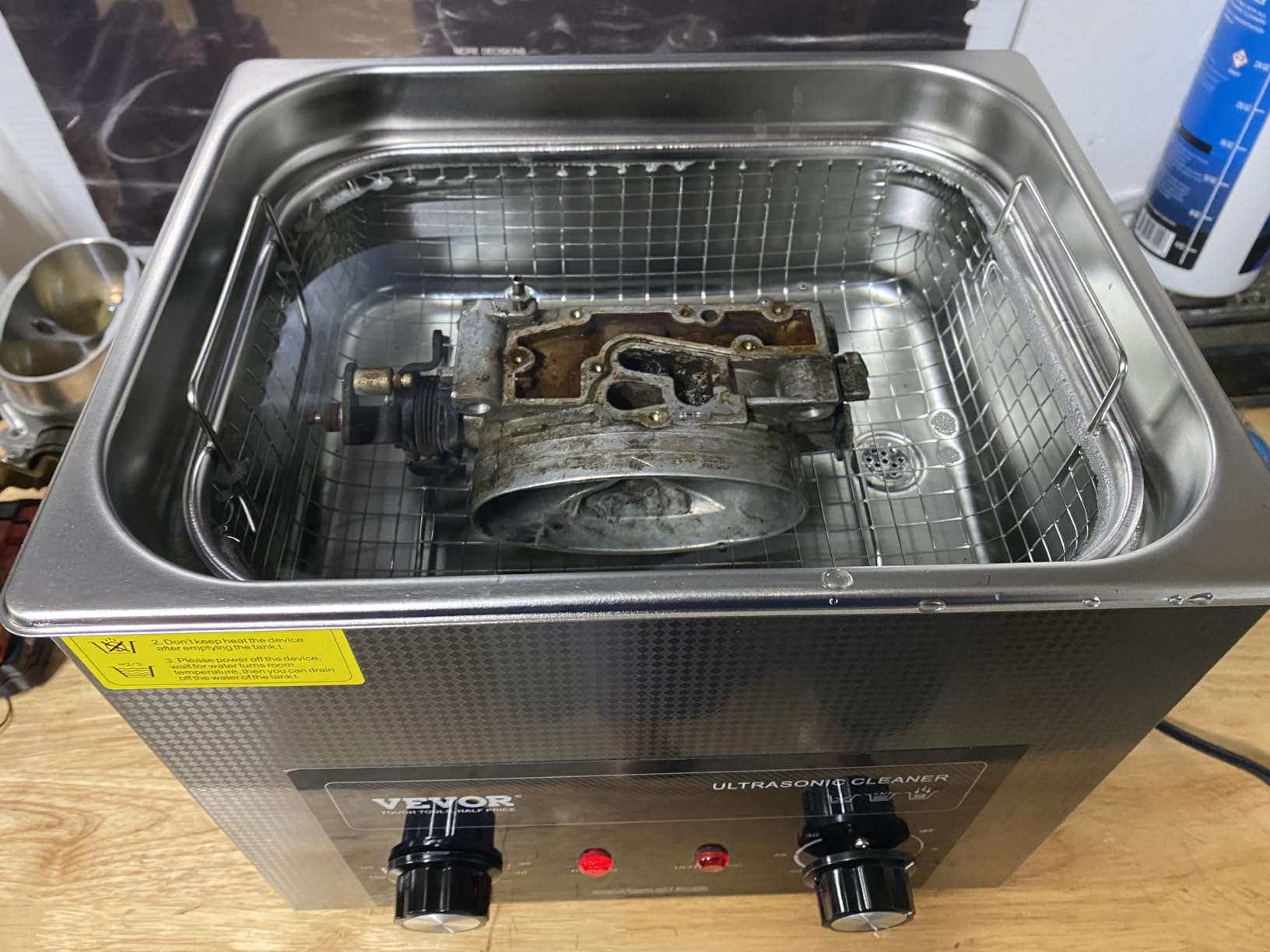 VEVOR 6L Sonic Cleaner with Heater Timer & Basket, Professional Digital Sonic Cavitation Machine, 180W customer photo 2