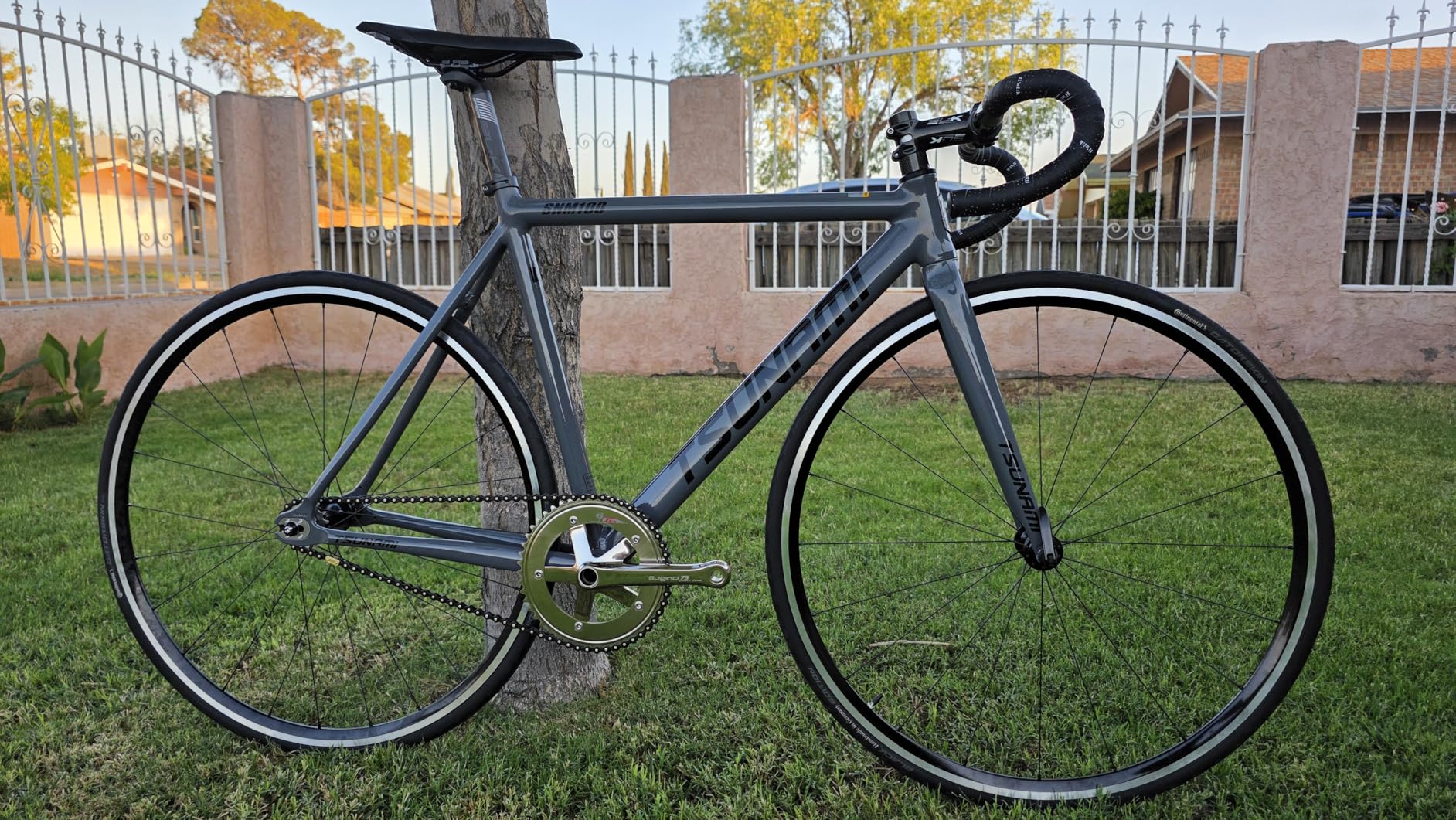 700C Fixed Gear Bike Frameset 49CM 52CM 55CM 58CM Aluminum Alloy Racing Track Bike Frame C Brake Bike Frame Quick Release Frame 100/120mm QR customer photo 1