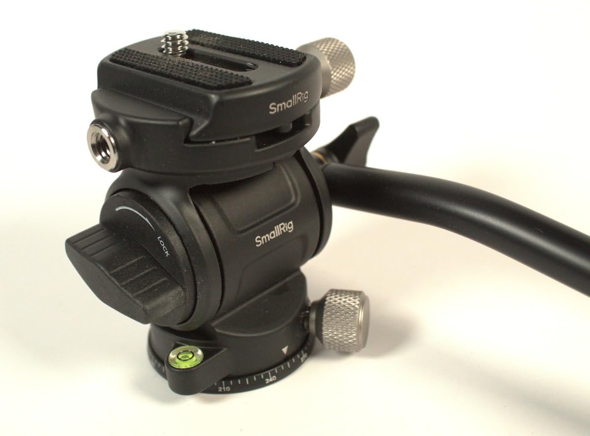 SmallRig CH3 Video Head, Tripod Fluid Head Pan Tilt Head with Quick Release Plate for Arca Swiss, Support 360° Swivel and 90° / -70° Tilt, Max Load 3kg / 6.6lb for Cameras, DSLR- 4936 customer photo 1