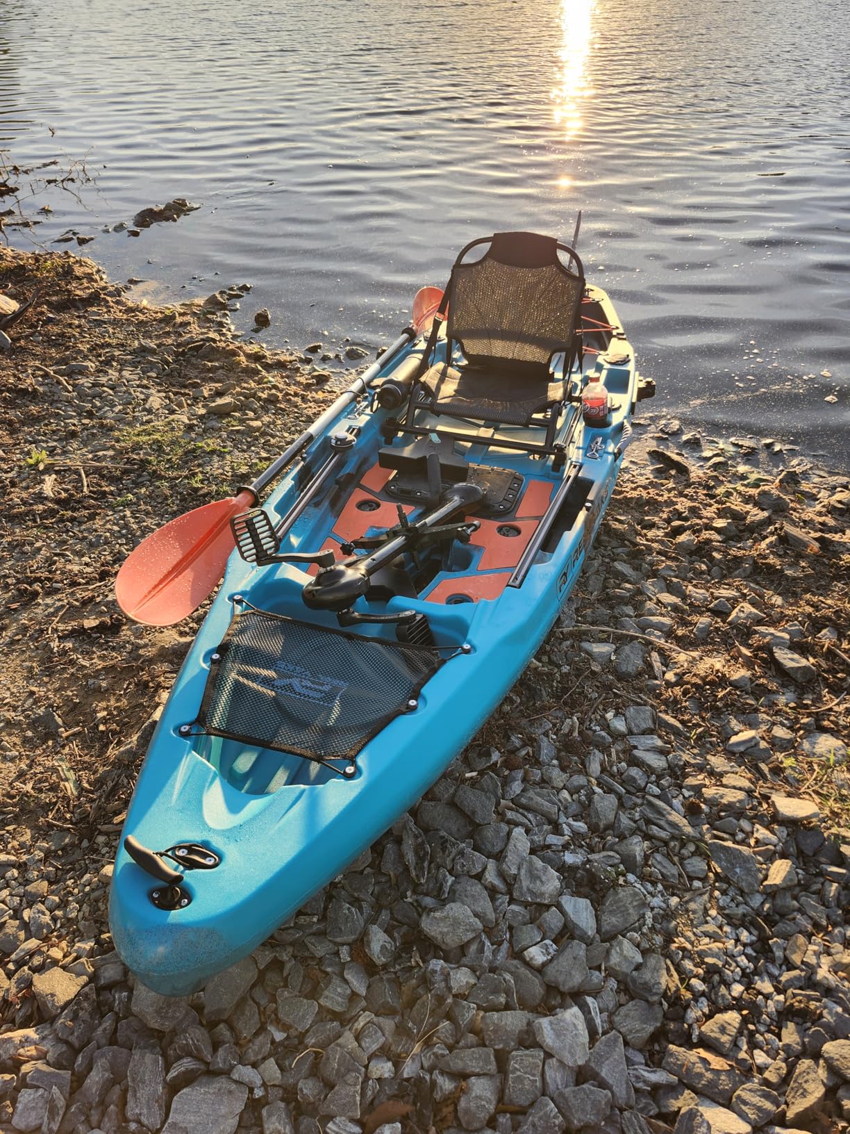Reel Yaks Rapido Modular Fishing Kayak - 10.8ft, 440 lbs Capacity, Blue Black Camo - Pedal Fishing Kayaks for Adults & Youth, Sit on Top, Compact Storage, Lightweight, Easy Transport customer photo 1