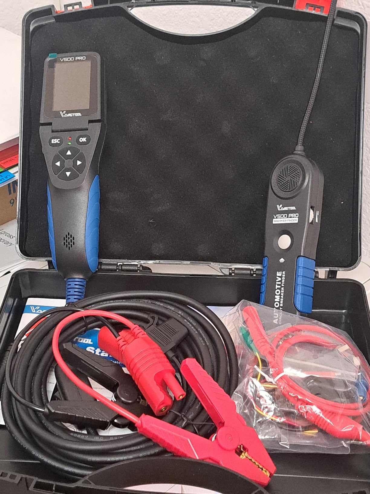 VDIAGTOOL V500 Pro Automotive Circuit Tester, Power Circuit Probe Tester Breaker Finder Tool, 9/30V Electrical Open Short Circuit Finder, Multimeter/Oscilloscope/Relay/Injector Test customer photo 1