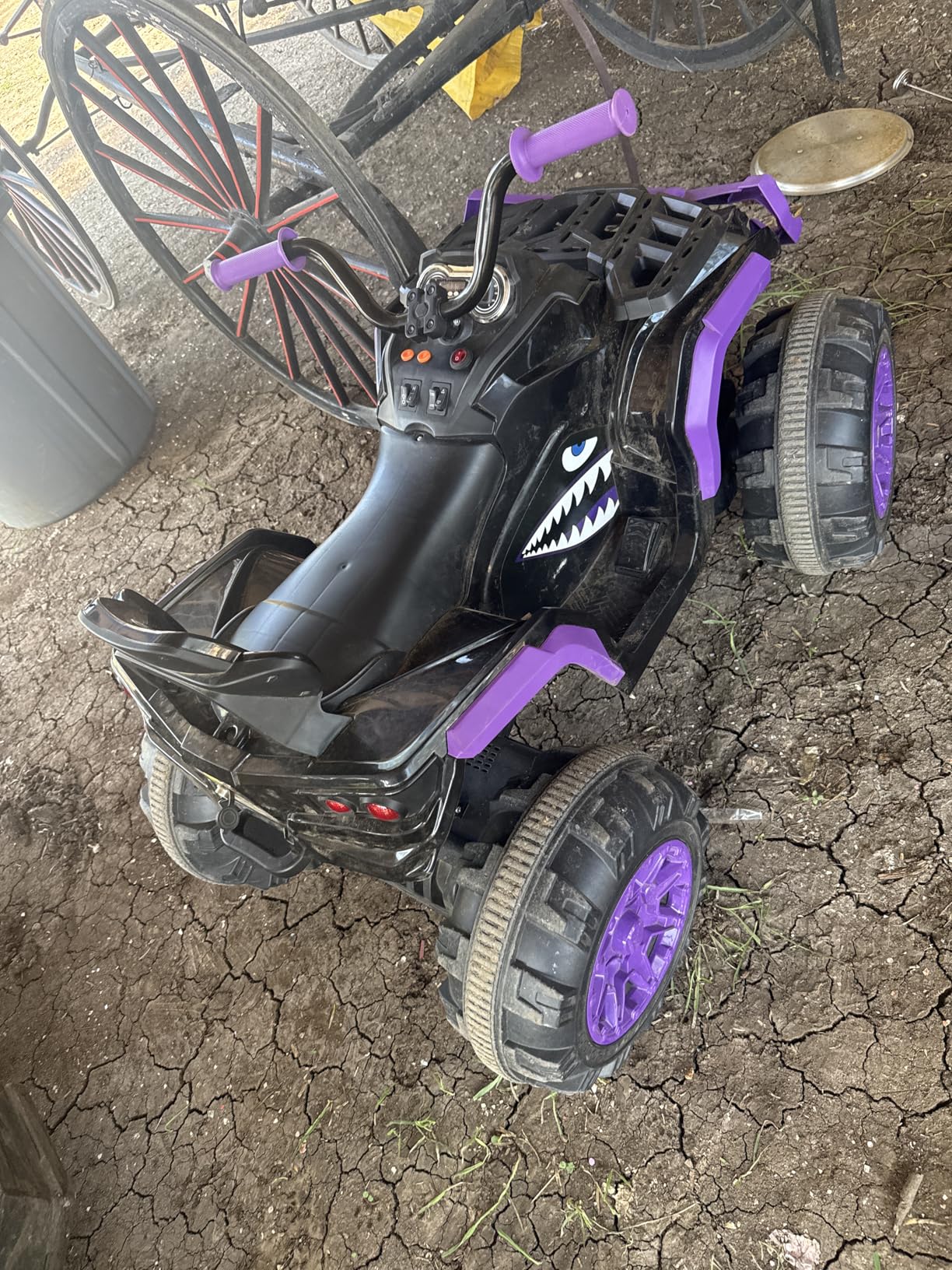 Hikiddo Shark Kids ATV 4 Wheeler, 24V 4WD Electric ATV Ride On Toy for Big Kids, 4X200W Motor, 5.6Mph Max Speed - Green customer photo 2