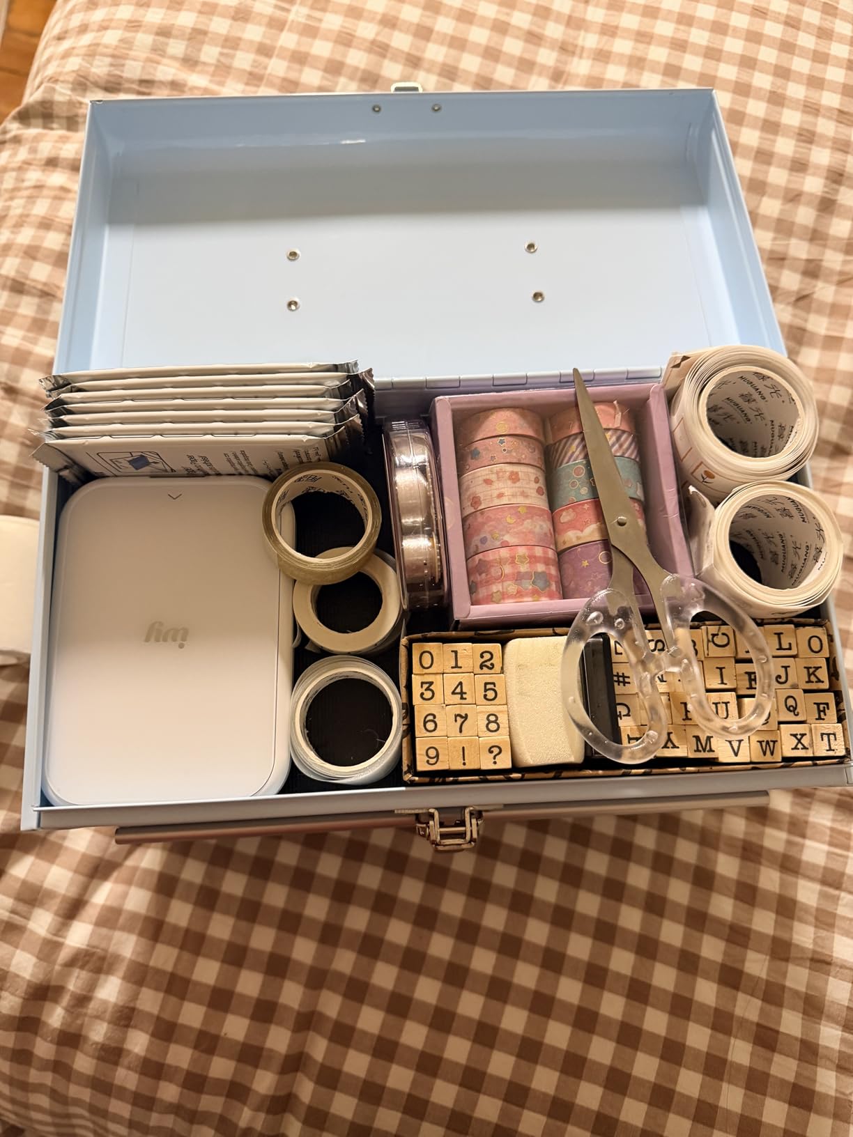 WORKPRO Portable Mini Tool Box, 2 Drawers Metal Tool Chest with Ball Bearing Slides customer photo 2