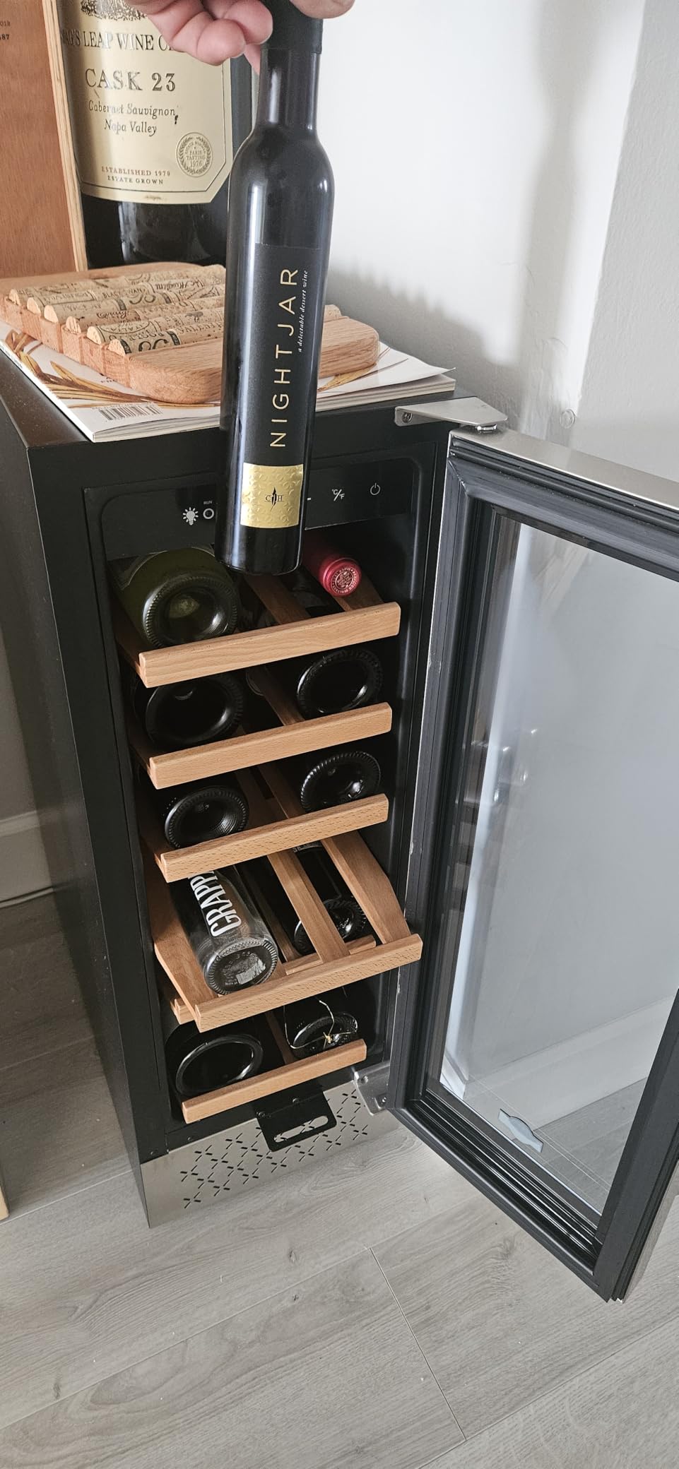 Tylza Commercial Refrigerator with Glass Door Display Beverage Fridge, 360L Upright Beverage Cooler Merchandiser with Rebound Door, Fast Cooling, Low Noise, White customer photo 1