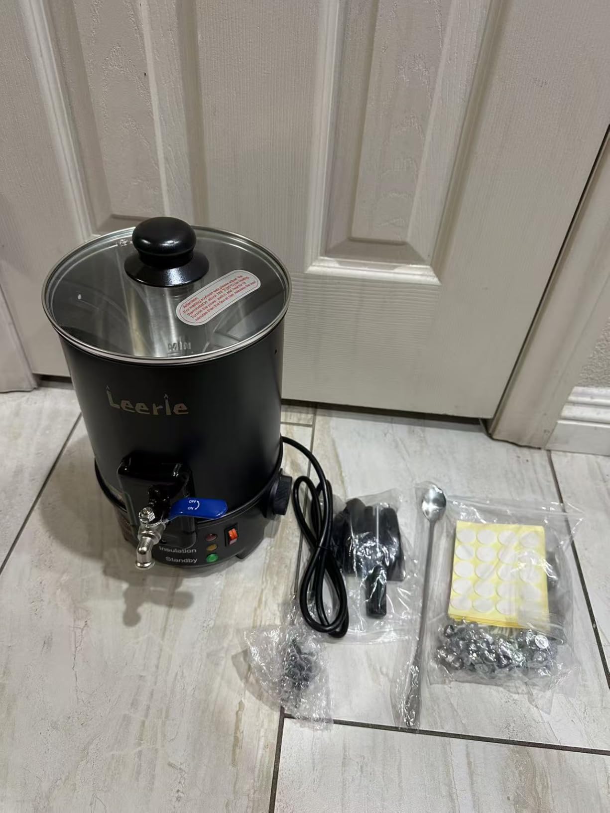Leerie M4 8Lbs Wax Melter for Candle Making - Heating Core Brass Spout & Temp Control, No Clog, Easy to Clean - Electric Wax Melting Pot for DIY Candle Makers & Beginners customer photo 1