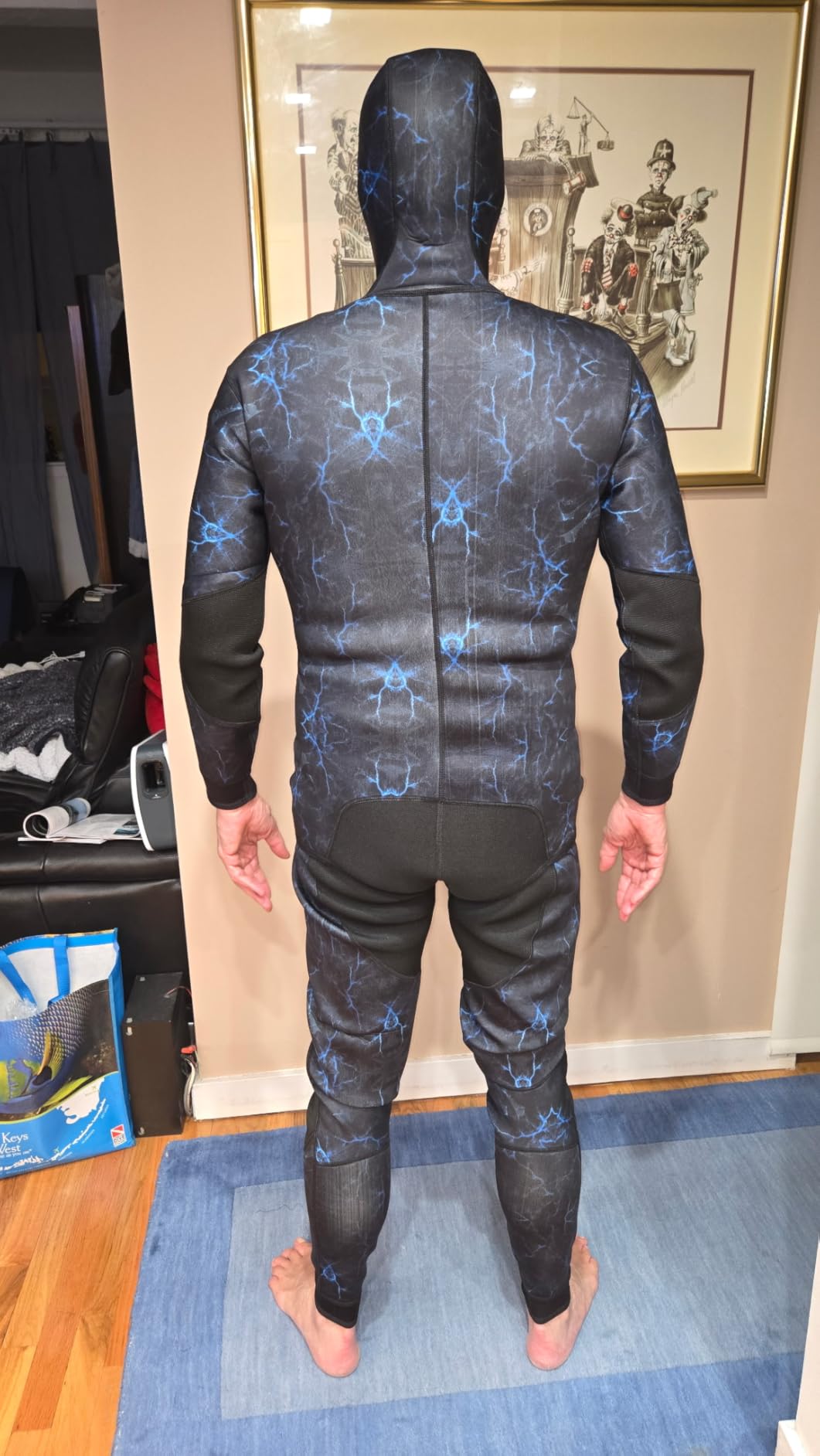 C-STREAM Men Spearfishing Wetsuit Neoprene 3mm 1.5mm Camouflage Diving Suit 2pcs Set for Freediving, Snorkeling,Scuba Dive customer photo 2