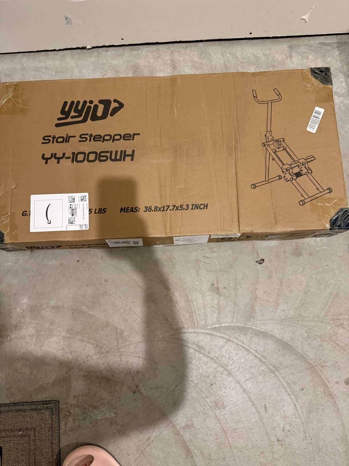 YYJO Steppers for Exercise at Home Stair Stepper with Handlebar and Resistance Foldable Stepper Climber Exercise Machine Cardio Exercise customer photo 1