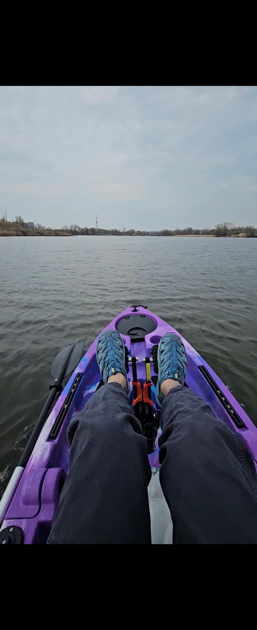 Brooklyn 8.0 Foldable Pedal Fishing Kayak by BKC, Compact Sit-on-Top Single Kayak with Pedal Drive, Sturdy Aluminum Seat, Rudder Steering, Storage customer photo 2