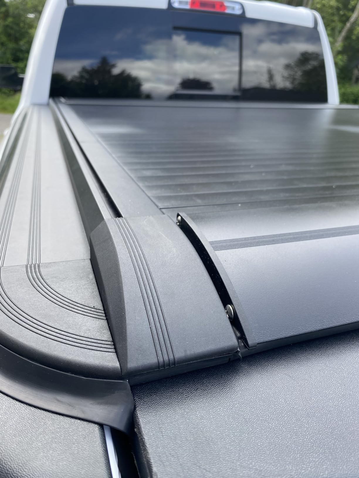 Flowkottu Retractable Hard Tonneau Cover Fits 2010-2026 Dodge Ram 2500 3500 Truck Bed | No Fit W/RamBox or Stepside Model/Multi-Function (Split) Tailgate (Ram 2500, 6.4 FT) customer photo 2