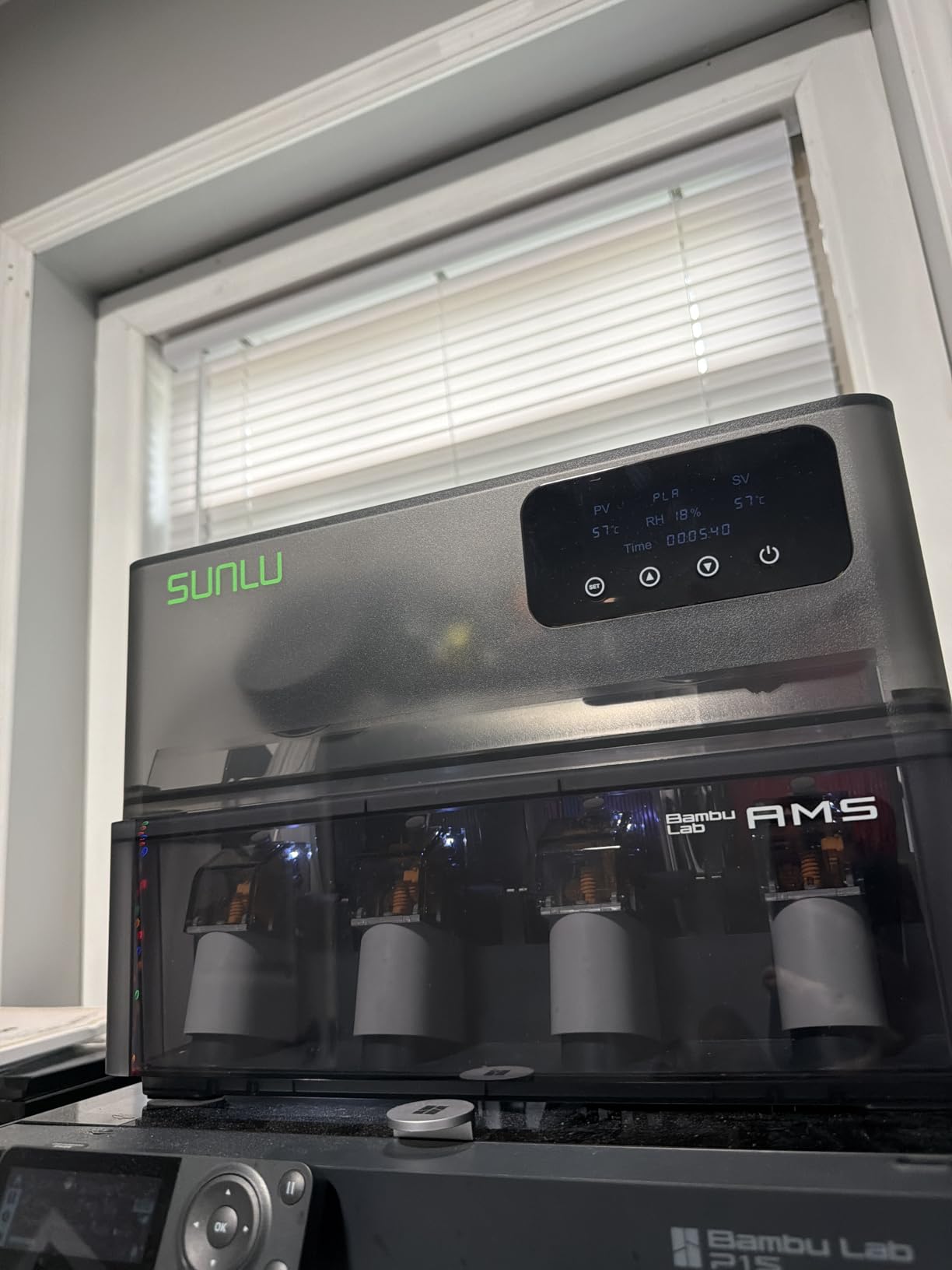 SUNLU AMS Heater, Compatible with Bambu Lab AMS Gen 1 - Enables Simultaneous Printing & Drying, Easy Installation, Fast Heating to 70 C, 4-Spool Capacity Filament Dryer (Not Included AMS) customer photo 2