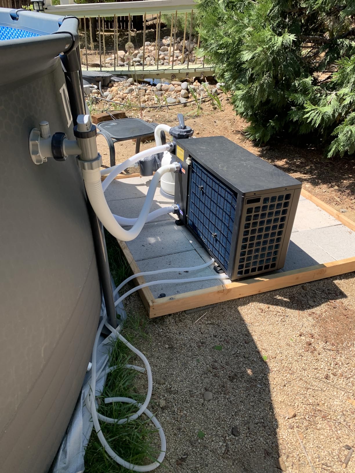 140000 BTU Inverter Pool Heat Pump for 42000 Gallons, Smart WiFi Capable Electric Pool Heater for Above and Inground Pools, Heating & Cooling, V35 Ultra customer photo 1