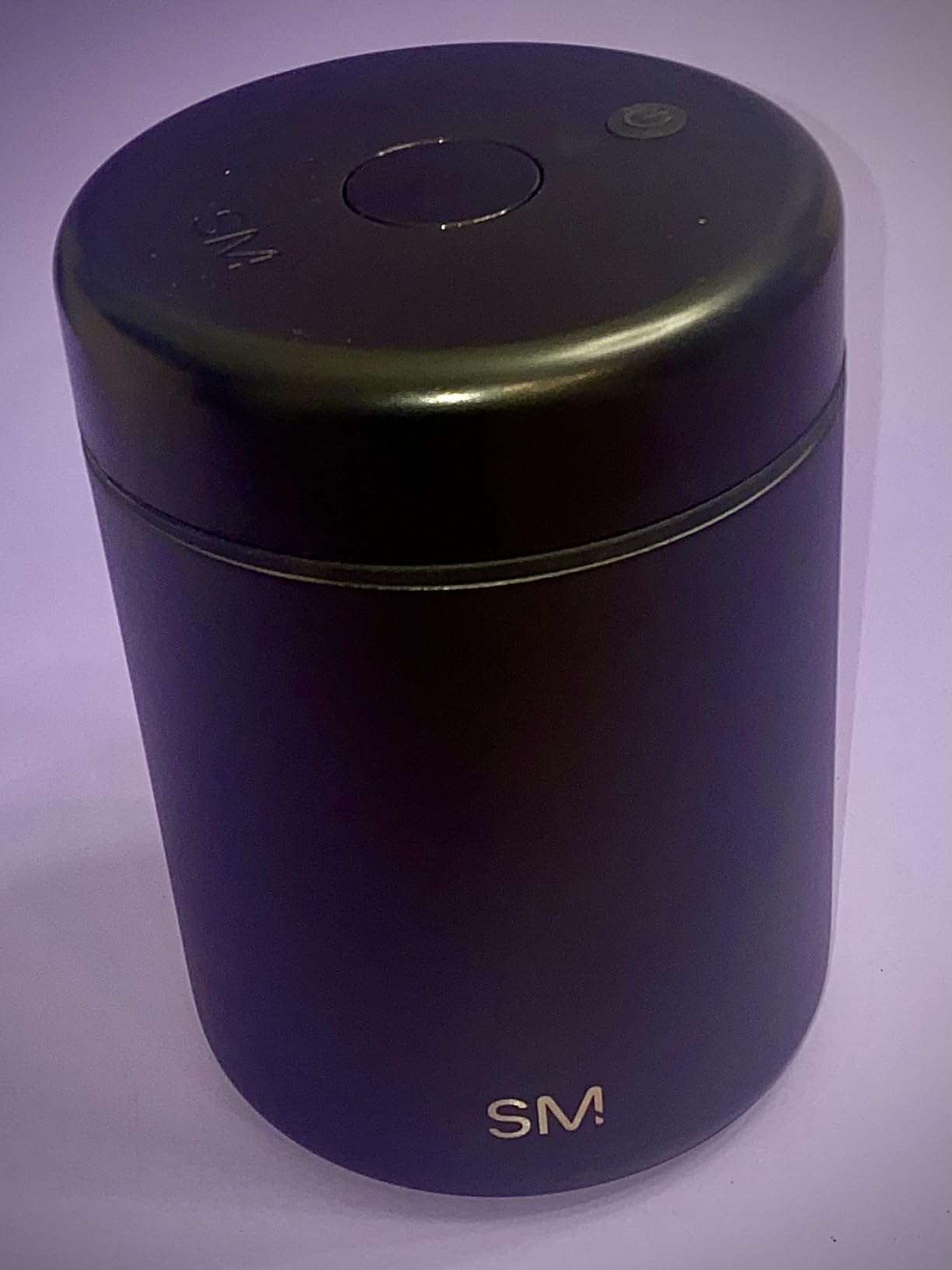 Simple Modern Delta Coffee Canister | Airtight Vacuum Seal with Auto-Reseal Technology | Ceramic Lined Stainless Steel Container for Coffee Grounds, Beans, Tea | 1.1L, Midnight Black customer photo 2