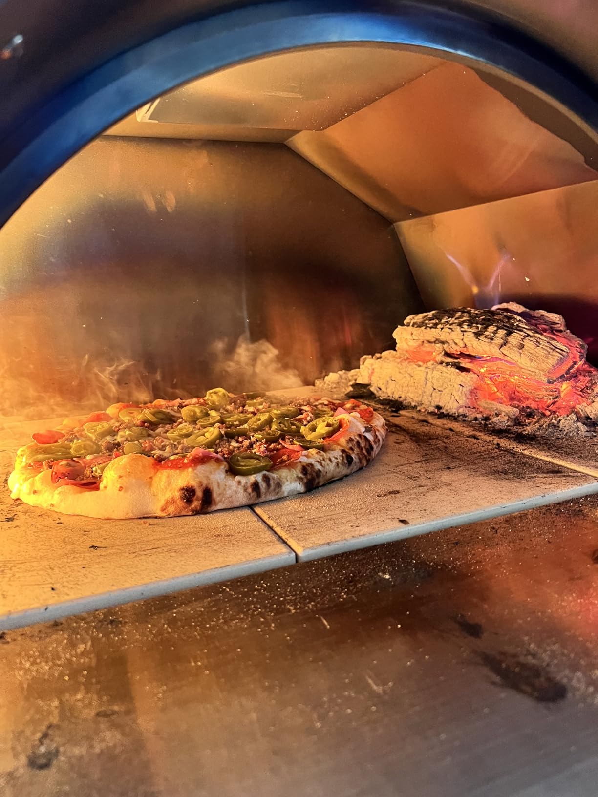 Empava Professional Wood Fired Pizza Oven Outdoor with Thermometer & Accessories, Artisan Cooking Grill for Backyard, Patio, Camping customer photo 2