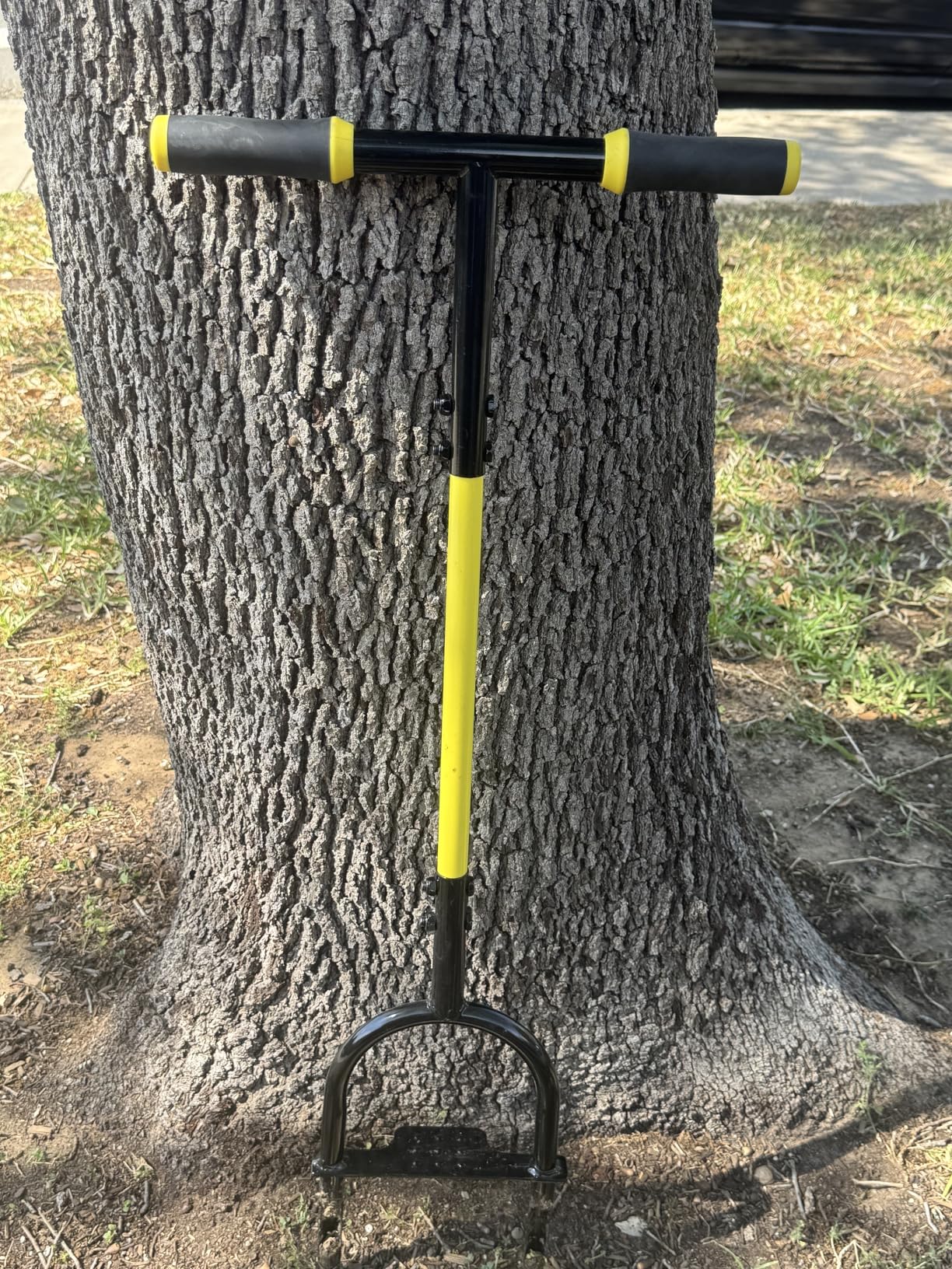 Jardineer Manual Core Aerator Lawn Tool with 2 Hollow Tines, 38