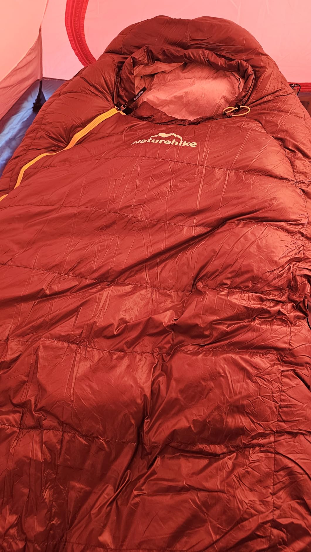 Naturehike 0 Degree RDS Down Mummy Sleeping Bag for Adults, 650 Fill Power, Cold Weather Backpacking Sleeping Bag for Camping, Hiking, -1°F 18°F 30°F, YKK Zipper customer photo 2