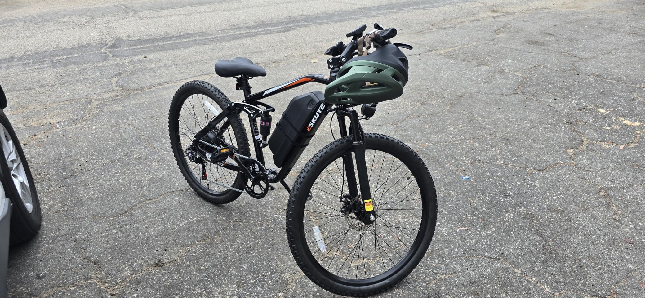 ESKUTE M200F Electric Bike for Adults - 27.5 inch Tire Mountain E-Bike, 1500W Peak Brushless Motor 20+MPH, 48V 20.8Ah Removable Battery, Up to 80 Miles, Step Over Commuter E-MTB, Full Suspensions customer photo 1