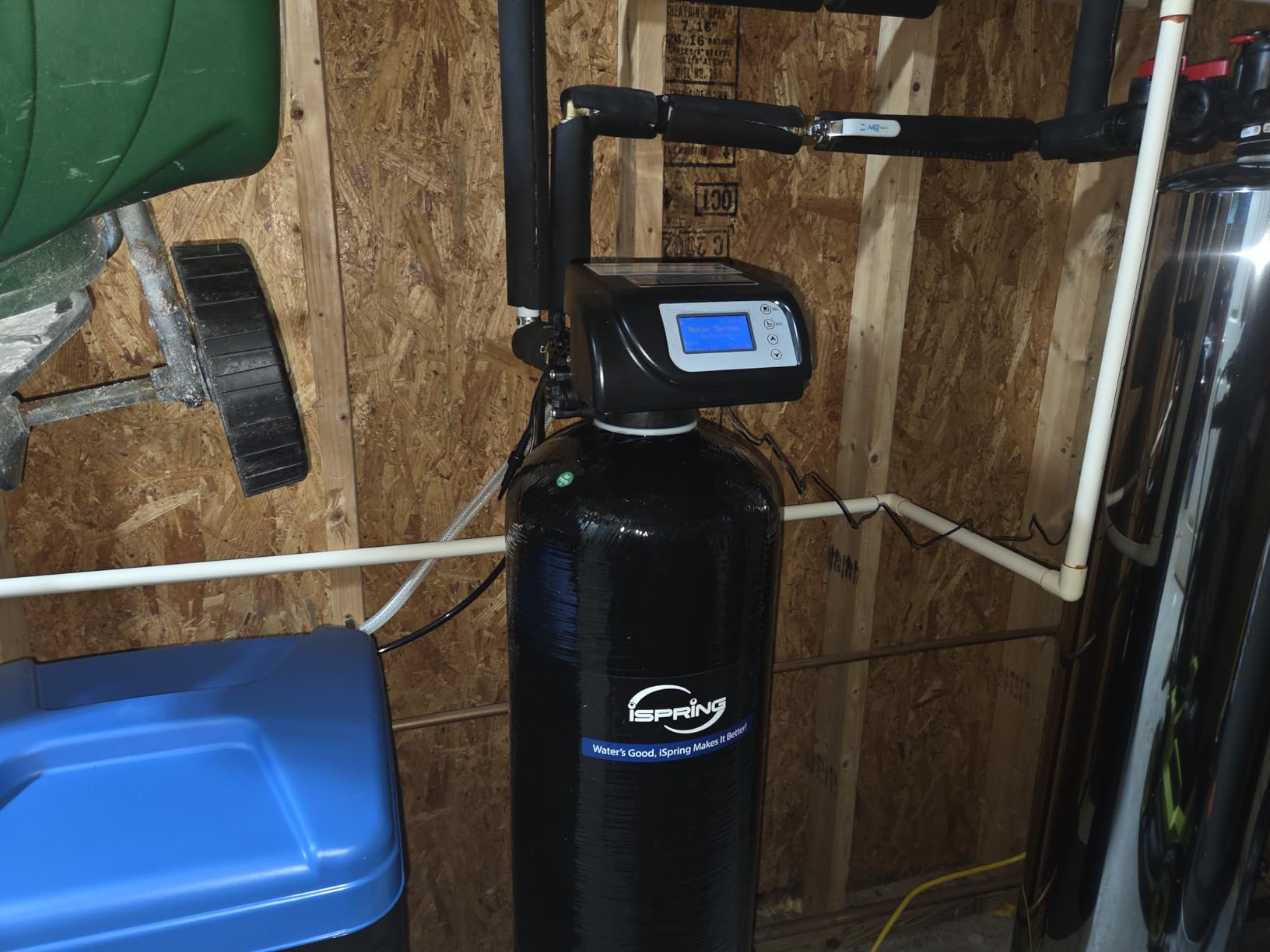 iSpring WCSTB45KG Whole House Water Softener System, 45,000 Grains High Capacity Water Softener Removes Hard Water and Scale customer photo 1
