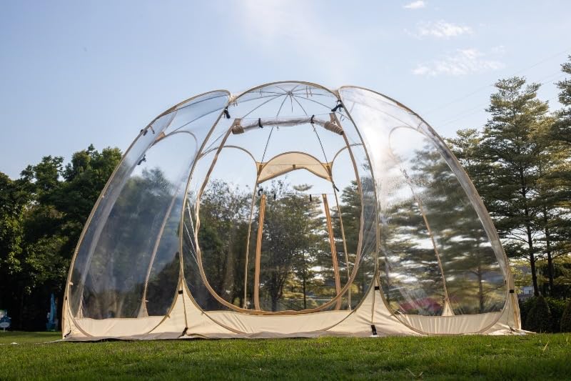 Pop Up Bubble Tent 15x15FT, Clear Dome Tent for 12-15 People, Weatherproof Transparent Outdoor Shelter for Backyard, Patio, Garden, Camping, Party, Stargazing & Sports Watching customer photo 2
