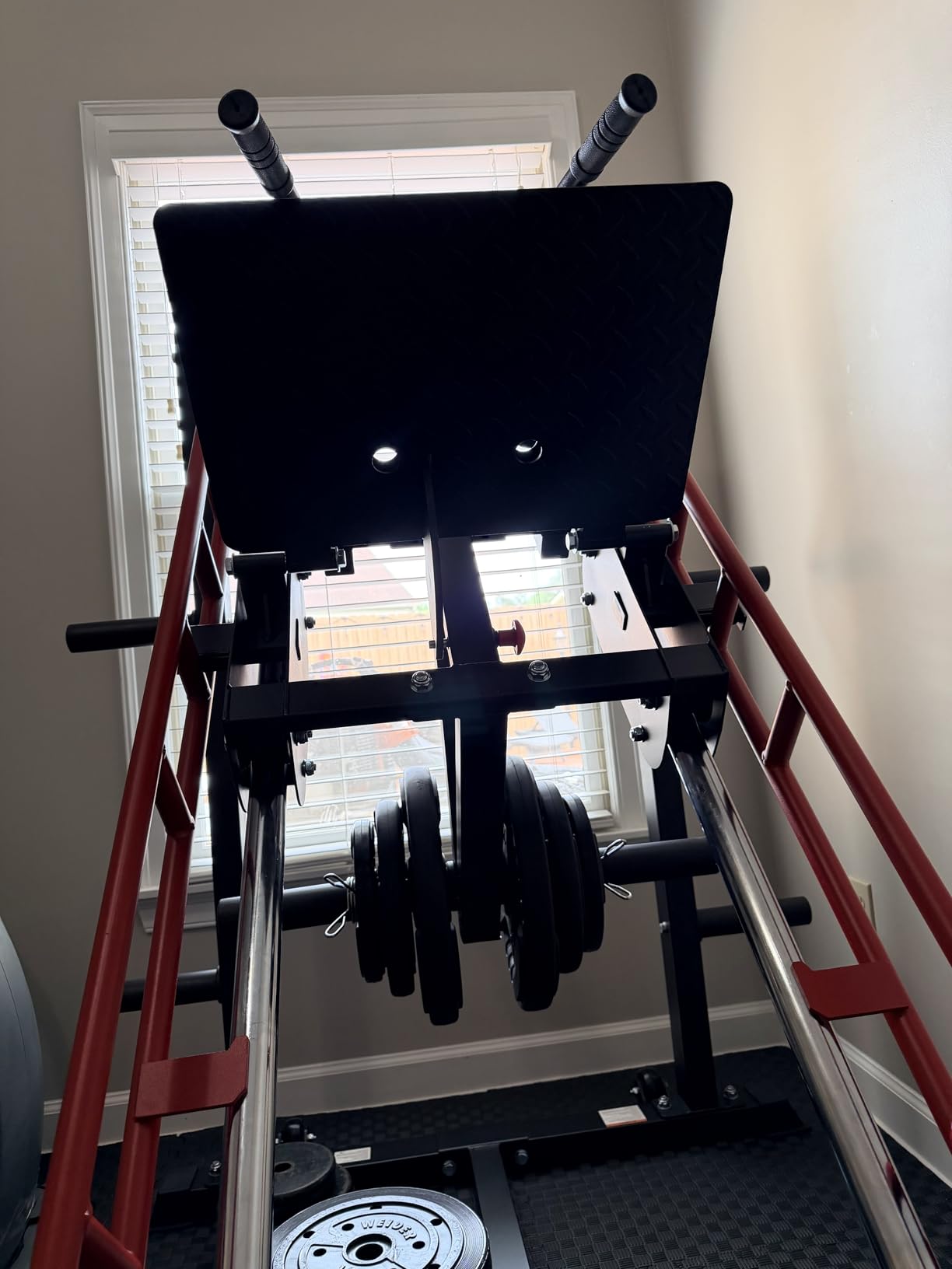 Dripex Leg Press Hack Squat Machine Combo for Home Gym, Adjustable Leg Press Machine for Full Lower Body Workout, Upgraded Leg Press with Transport Wheels and Weight Storage, Weight Plates Not Included customer photo 2