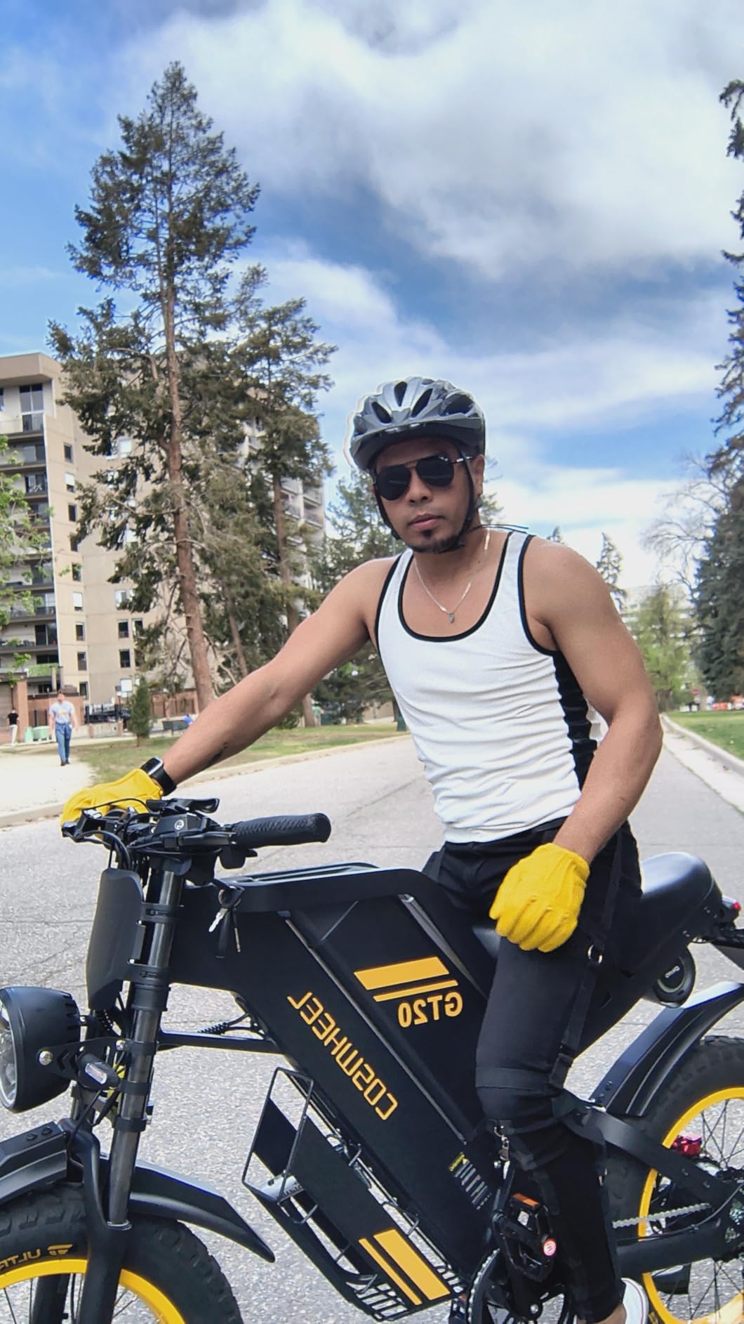 COSWHEEL Electric Bike for Adults, 2000/4000W Peak Motor Electric Motorcycle, 48/60VBattery, up to 32/40/45MPH Off Road Electric Bike, 20