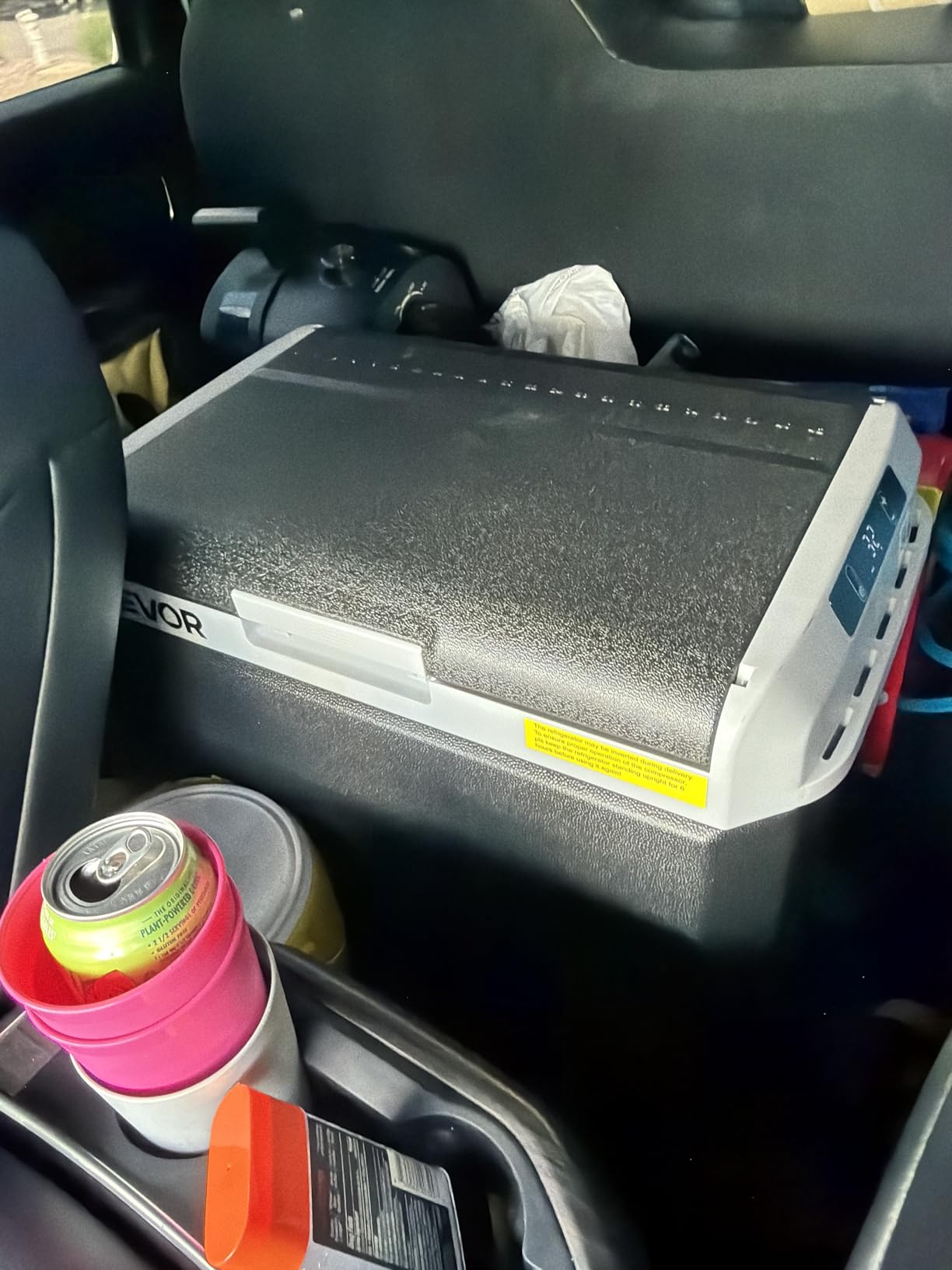 VEVOR 12V Car Refrigerator 10 QT, Portable Mini Freezer with APP Control, -4F to 68F, 12/24V DC & 110-220V AC Compressor Cooler for Travel, Camping, Home, Road Trip customer photo 1