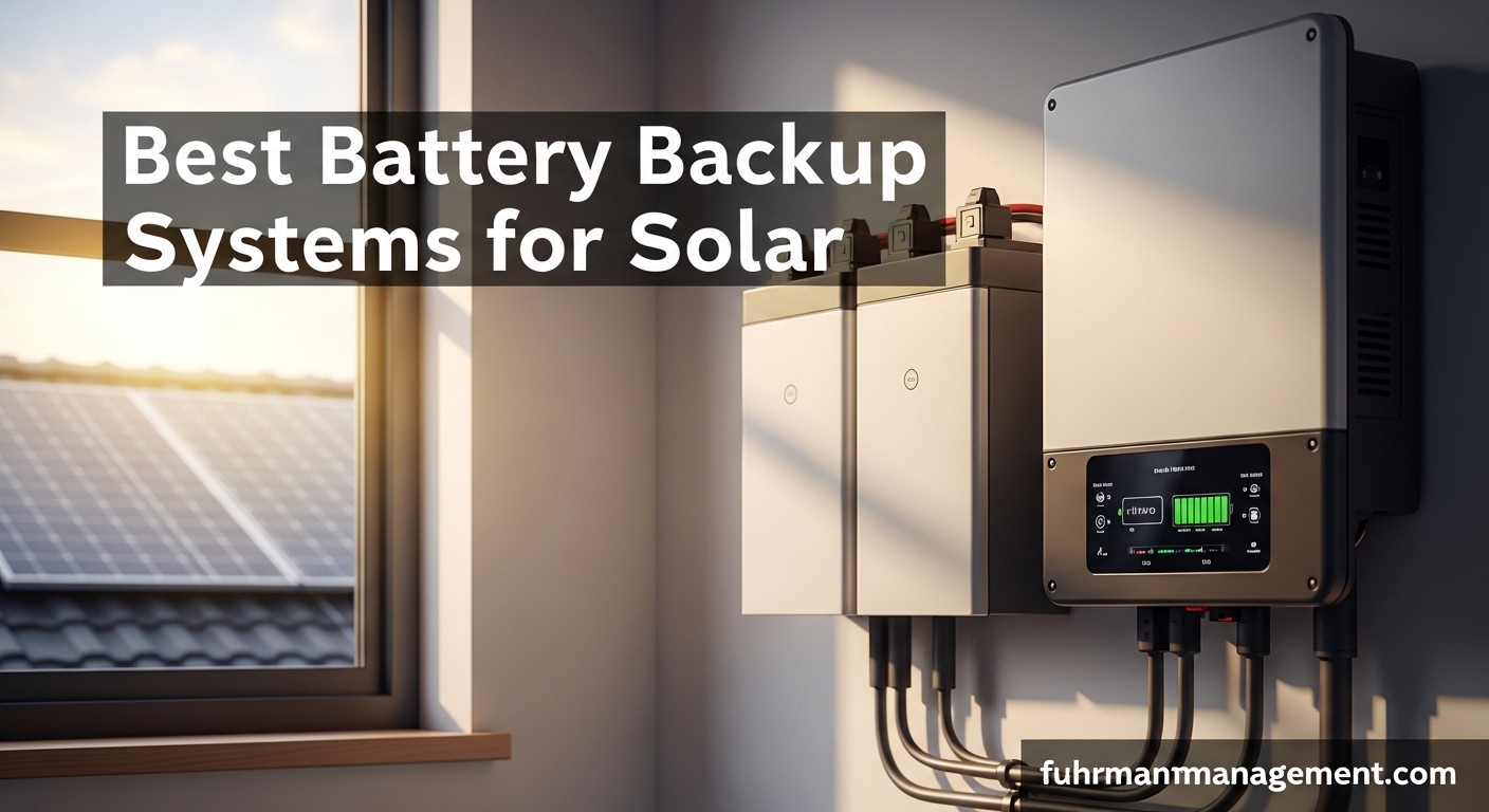 Best Battery Backup Systems for Solar